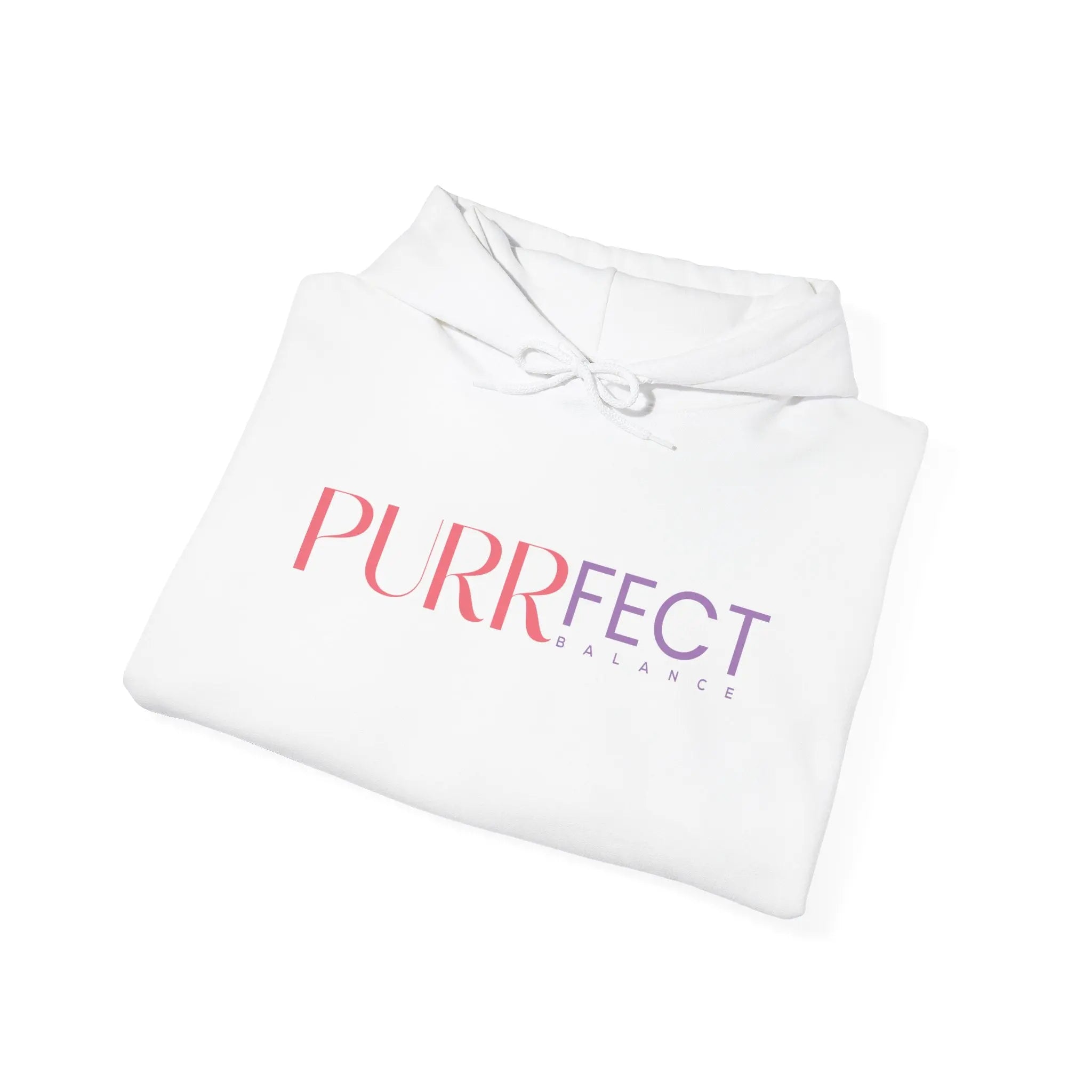 Purrfect Balance Unisex Hooded Sweatshirt - Cozy Cat Lover Apparel