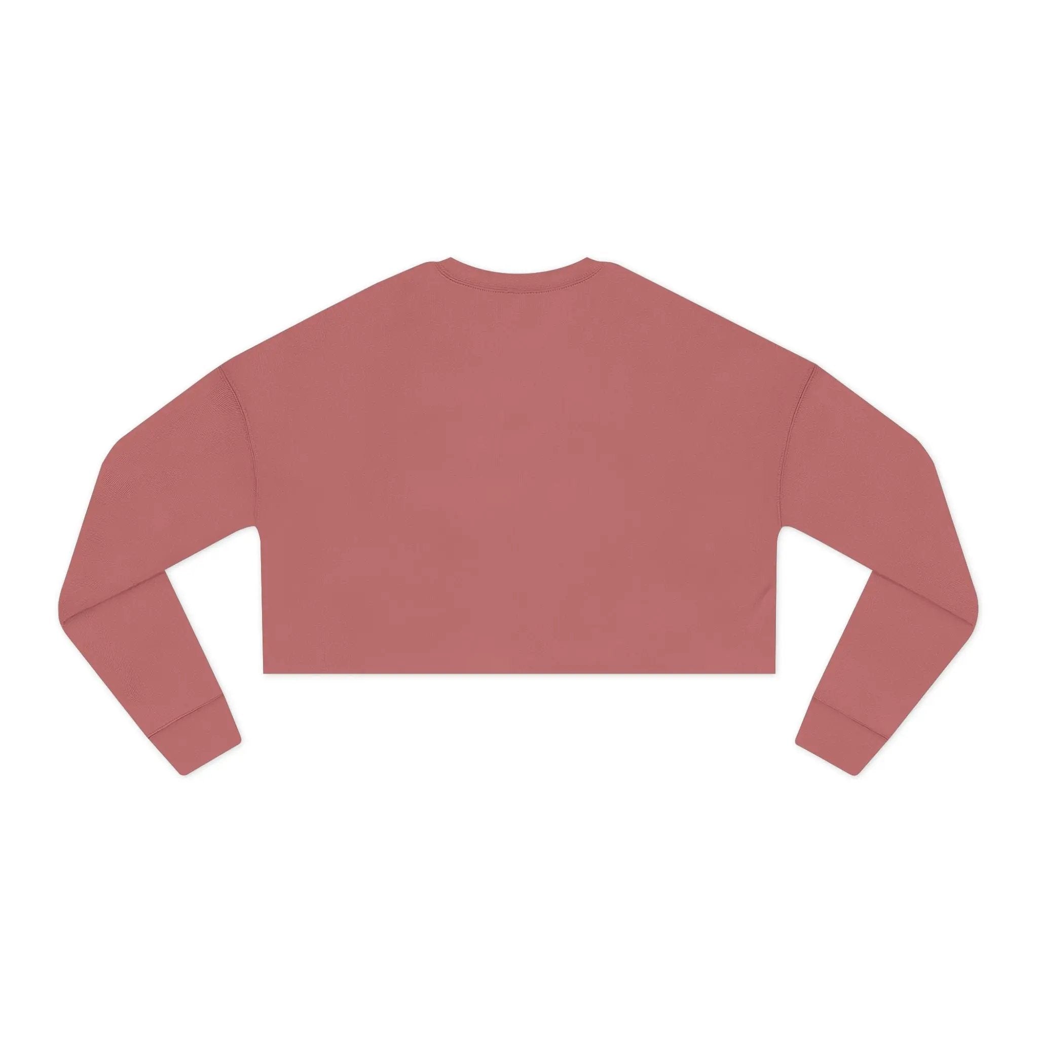 Purr More Cropped Sweatshirt - Relaxed Trendy Apparel for Cat Lovers Printify