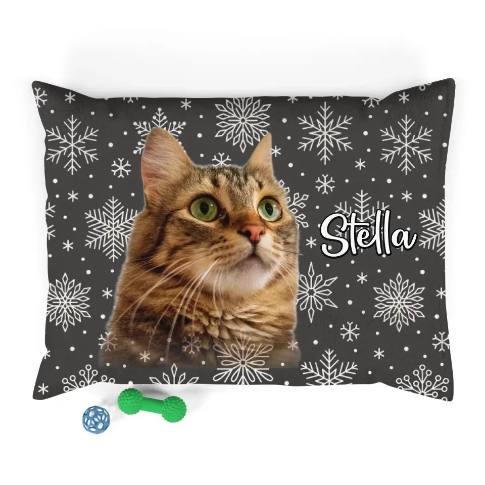 Personalized Cat Photo Bed Printify
