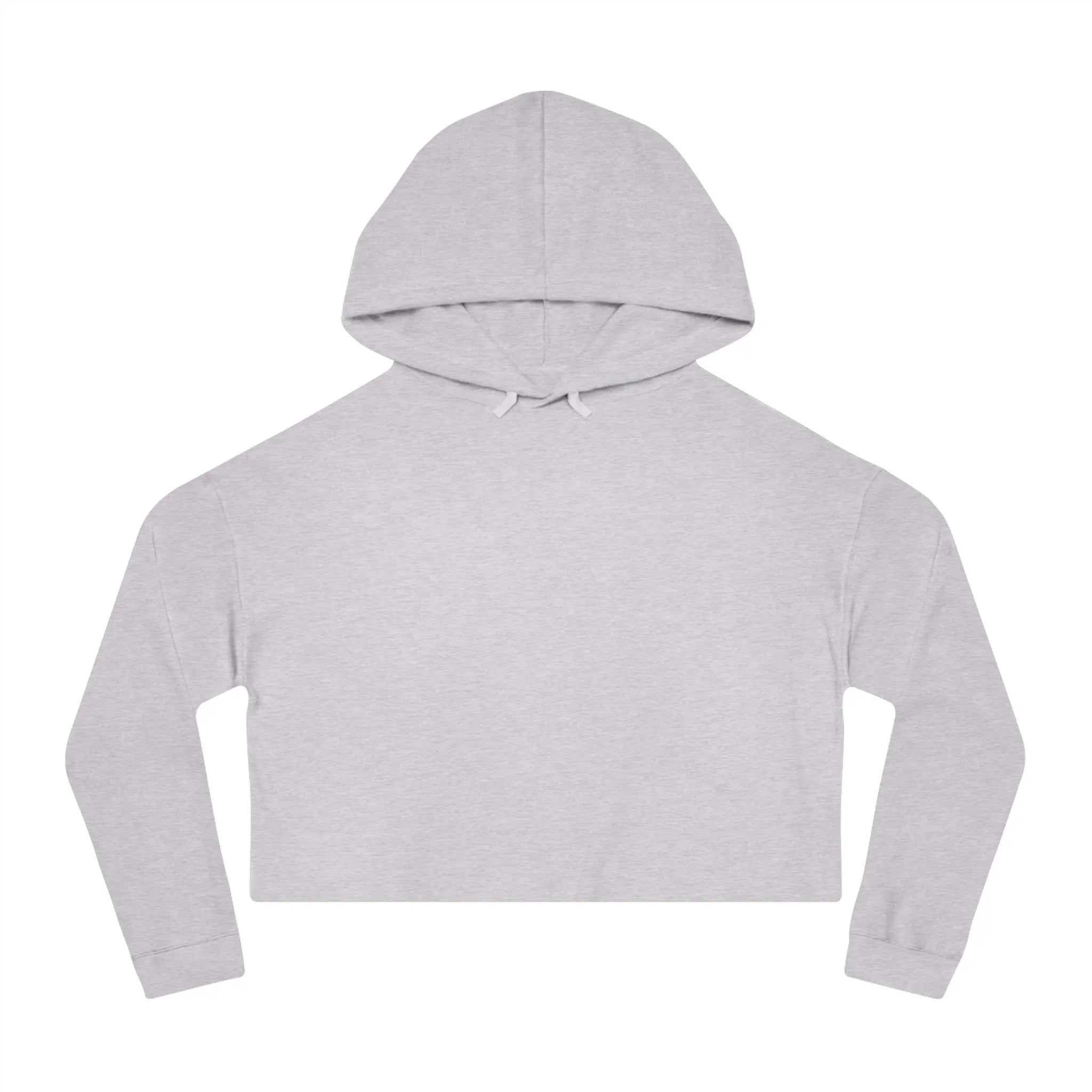 Chic Kitty Cropped Hoodie - Stylish & Playful Sweatshirt for Fashion-Forward Cat Lovers Printify
