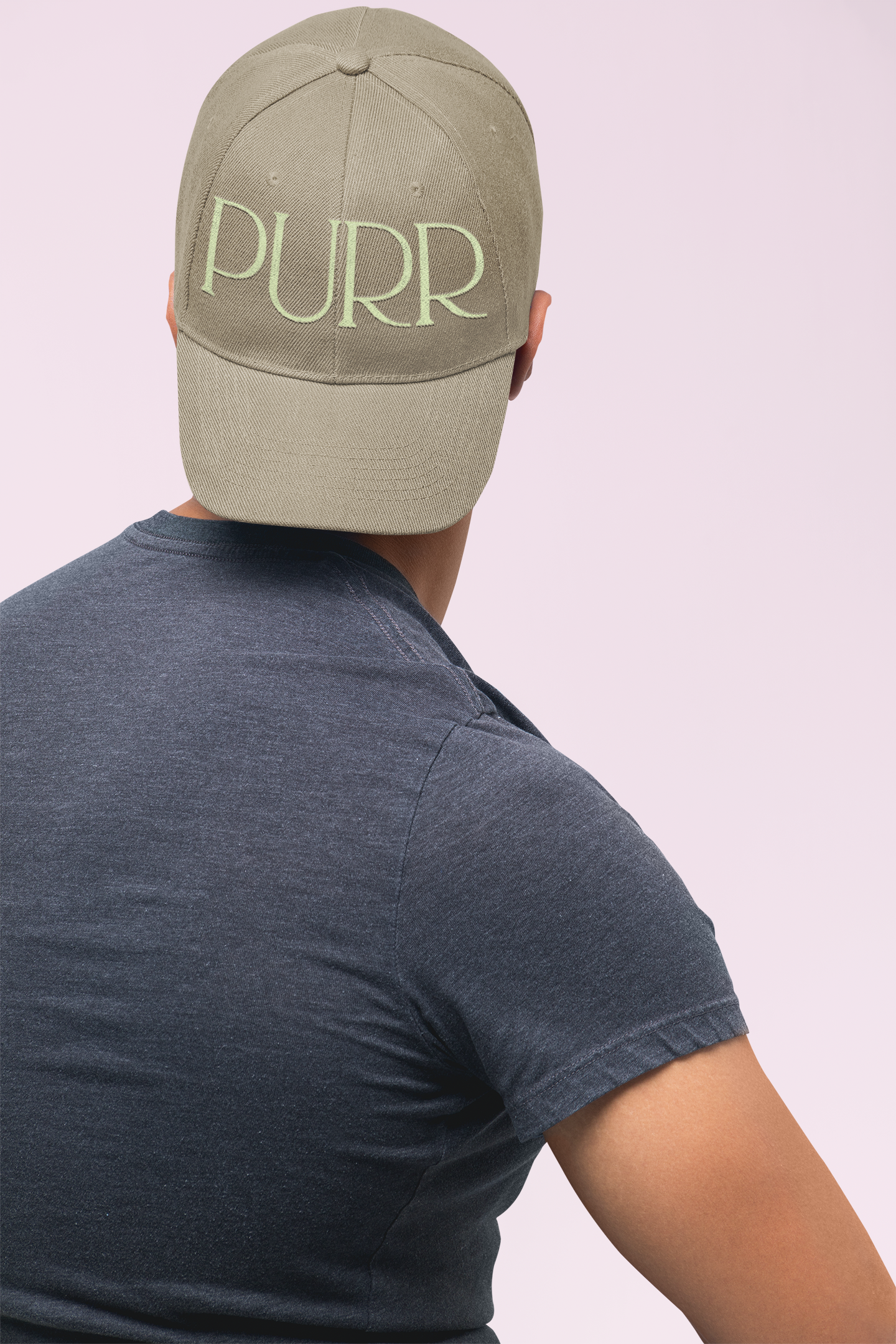 Purr Baseball Cap - Stylish Low Profile Hat for Cat Lovers