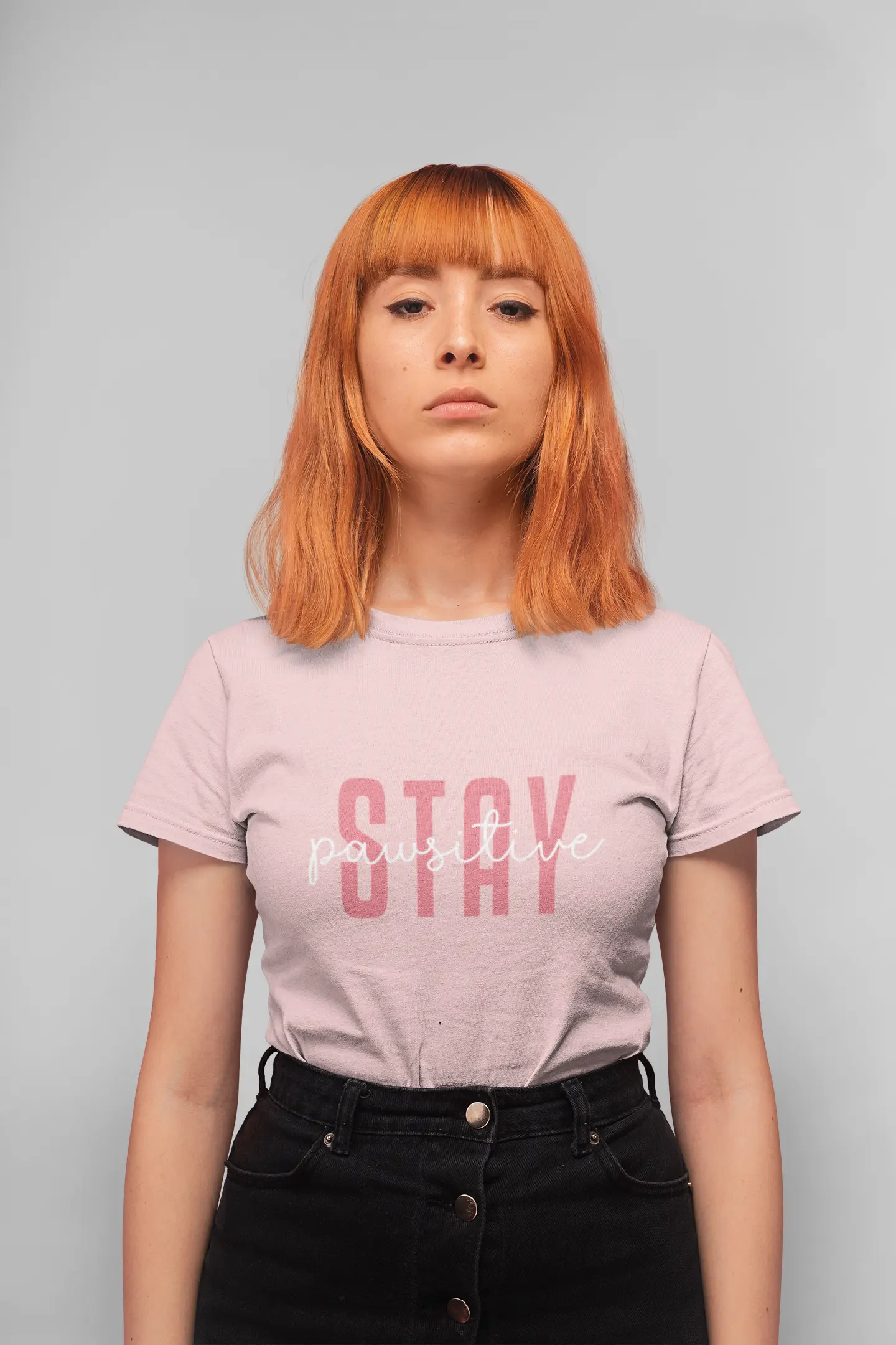 Stay Pawsitive Unisex Jersey Tee - Cute Animal Lover Short Sleeve Shirt Printify