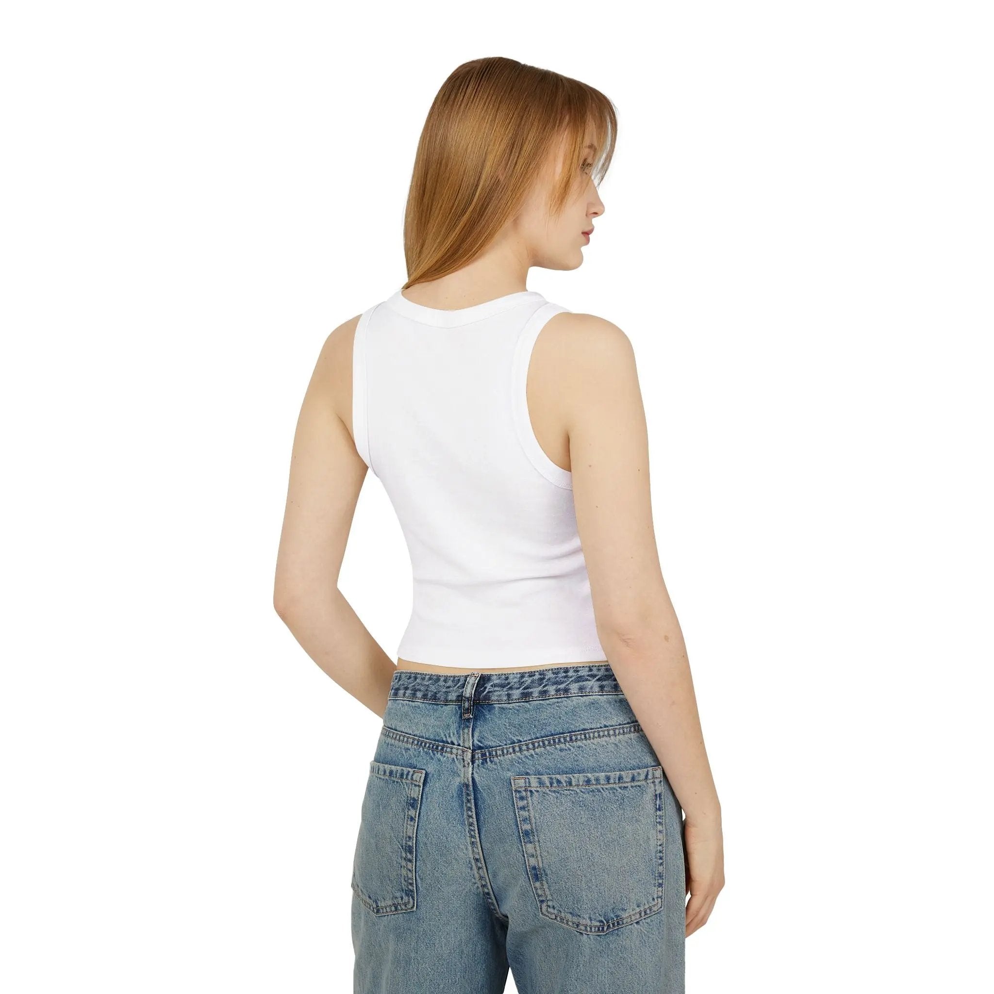 Fur Real Women's Micro Rib Racer Tank Top - Cute Casual Summer Top Printify