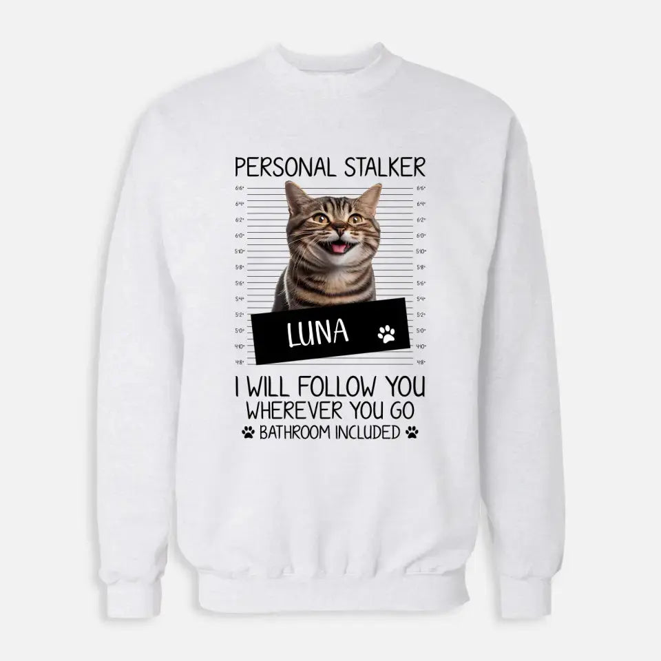 Personalised Cat Stalker Sweatshirt Printify