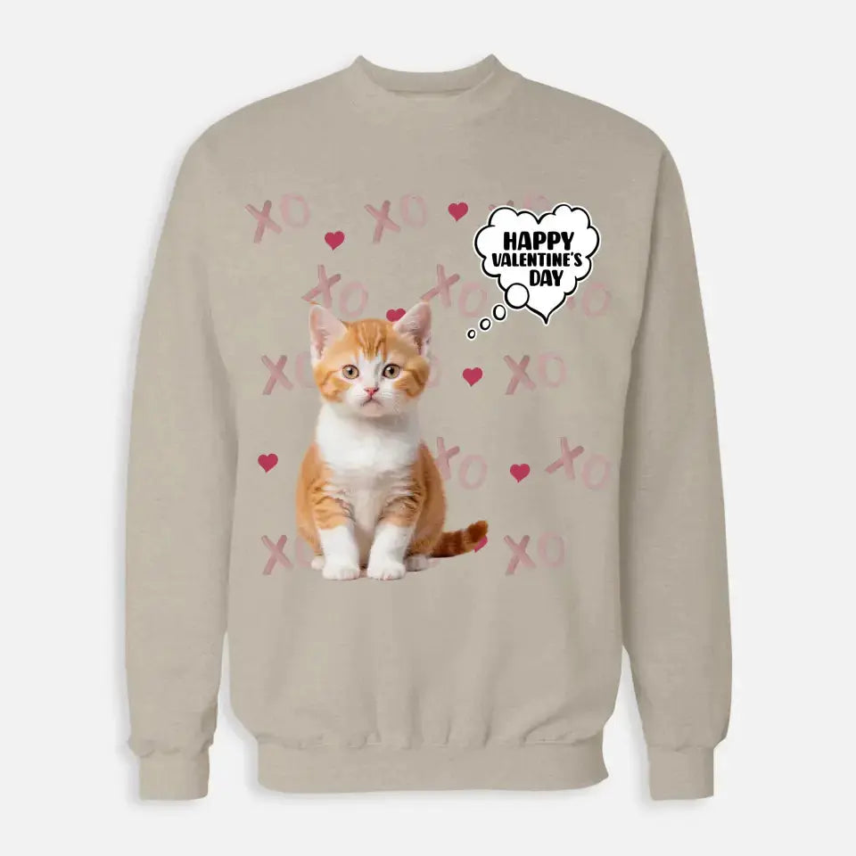 Personalized Valentine's Day Sweatshirt - Gift for Cat Lover Printify