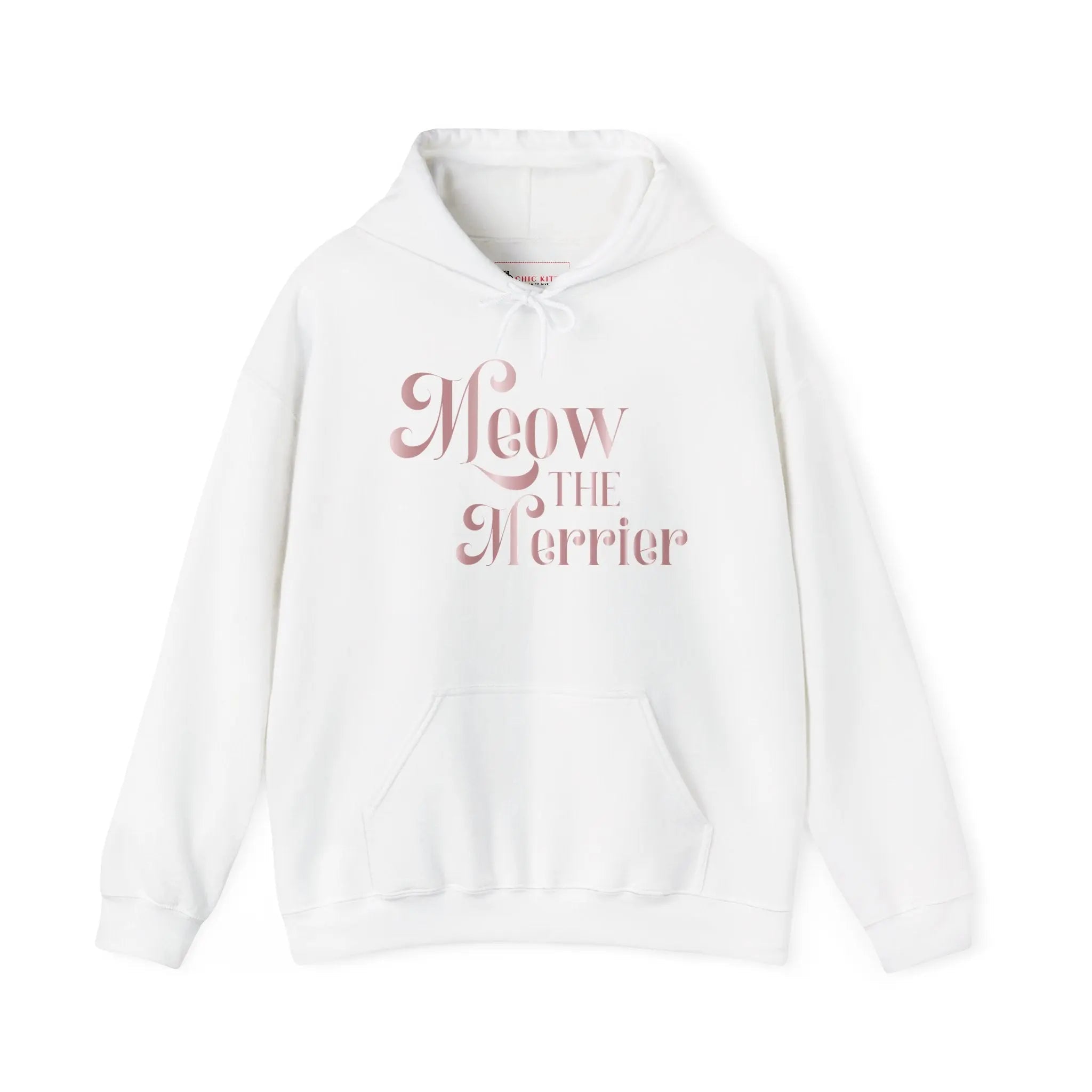 Cat Vibes Holiday Quote Hoodie — Modern Chic Cat Lovers Sweatshirt - Chic Kitty