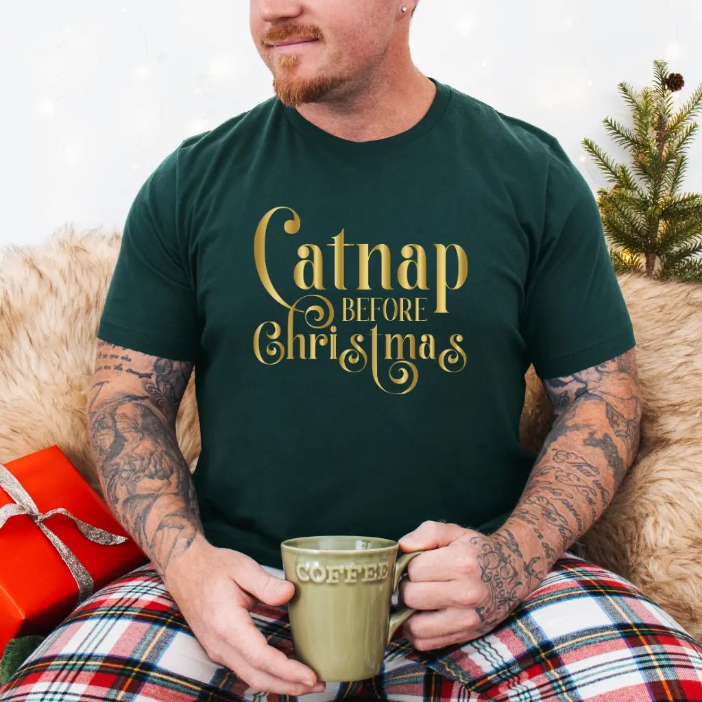 Catnap Before Christmas T-Shirt - Chic Kitty