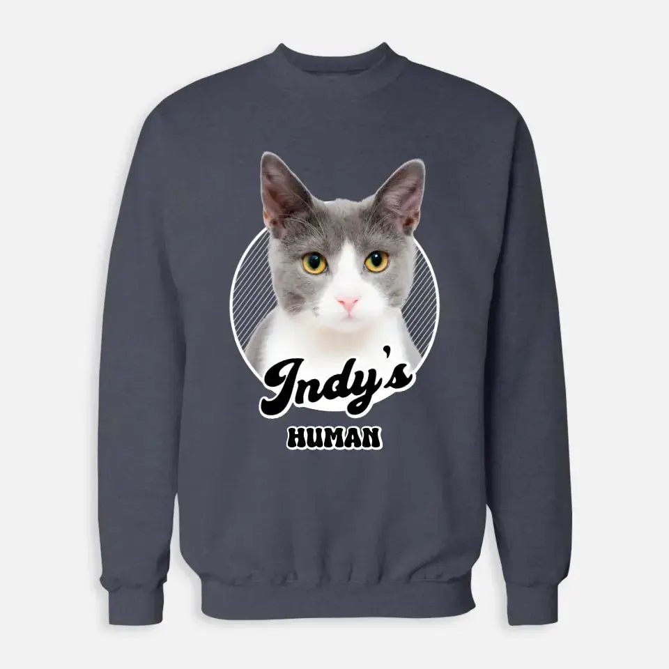 Cat's Human Shirt - Personalized Cat Sweatshirt - Chic Kitty