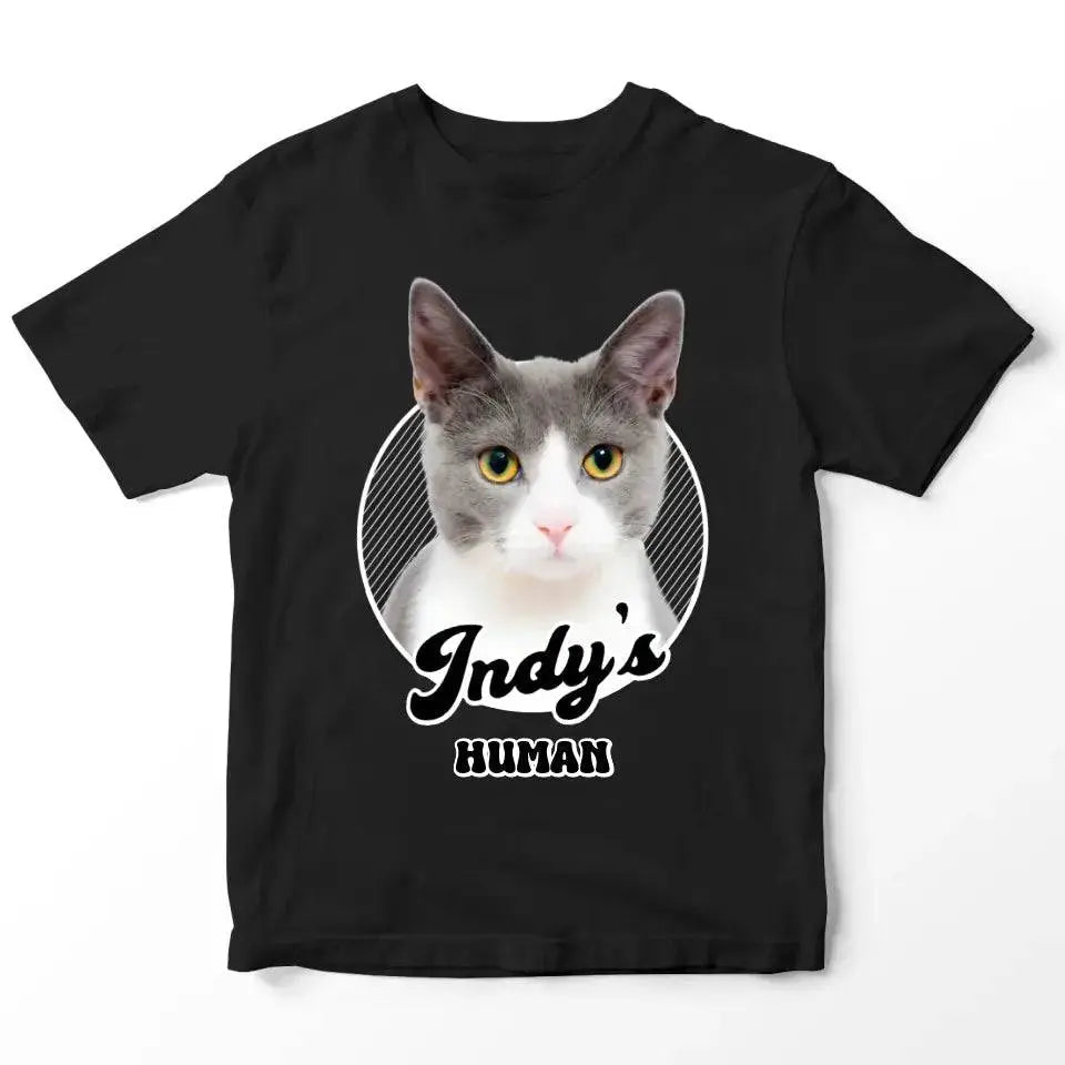 Cat's Human Shirt - Personalized Cat T-Shirt - Chic Kitty