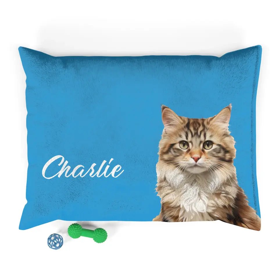 Custom Personalized Cat Photo Bed - Chic Kitty