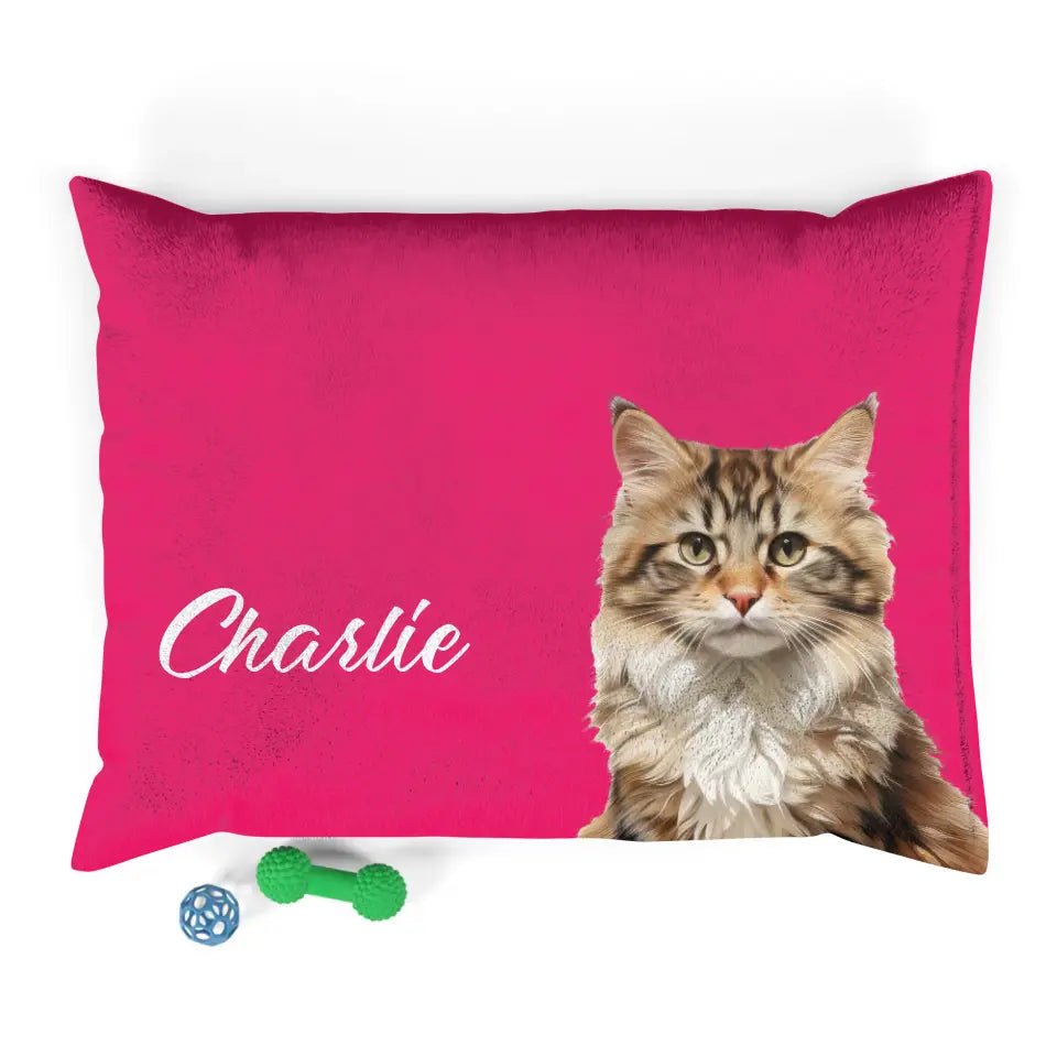 Custom Personalized Cat Photo Bed - Chic Kitty