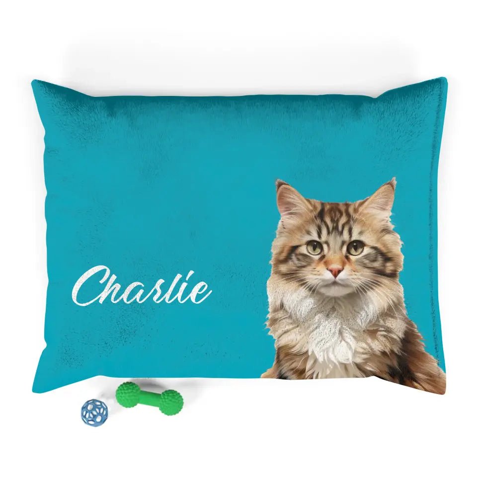 Custom Personalized Cat Photo Bed - Chic Kitty