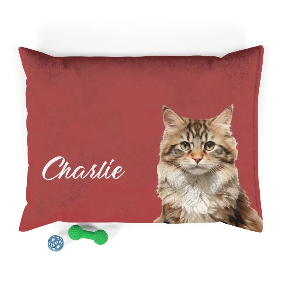 Custom Personalized Cat Photo Bed - Chic Kitty