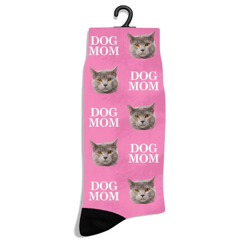 Custom Personalized Photo Socks - Gift for Women, Cat Mom & Dog Mom - Chic Kitty