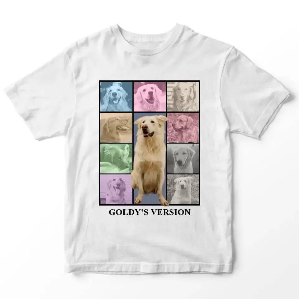 Custom Pet Photo Collage T-Shirt - Chic Kitty