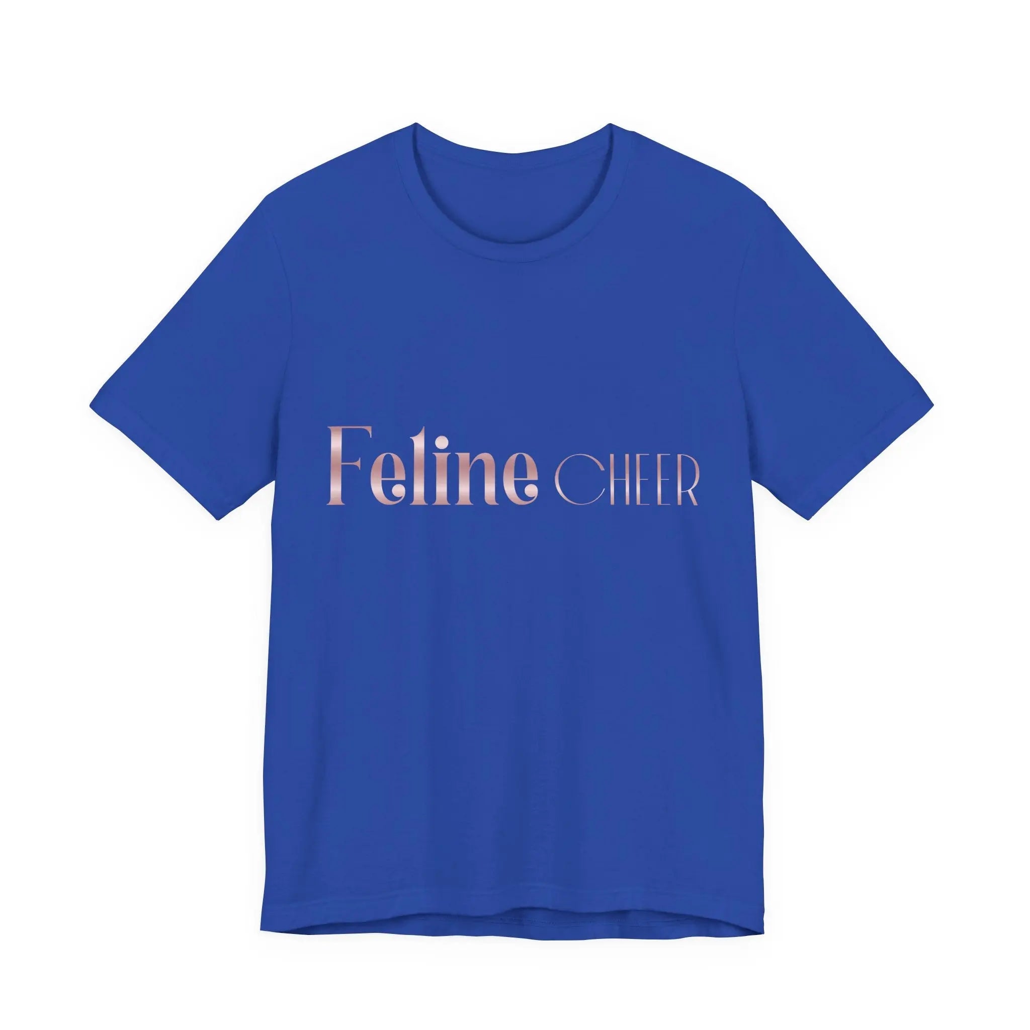 Feline Chic T‑Shirt — Pink Metallic "Feline Chic" Graphic Tee - Chic Kitty