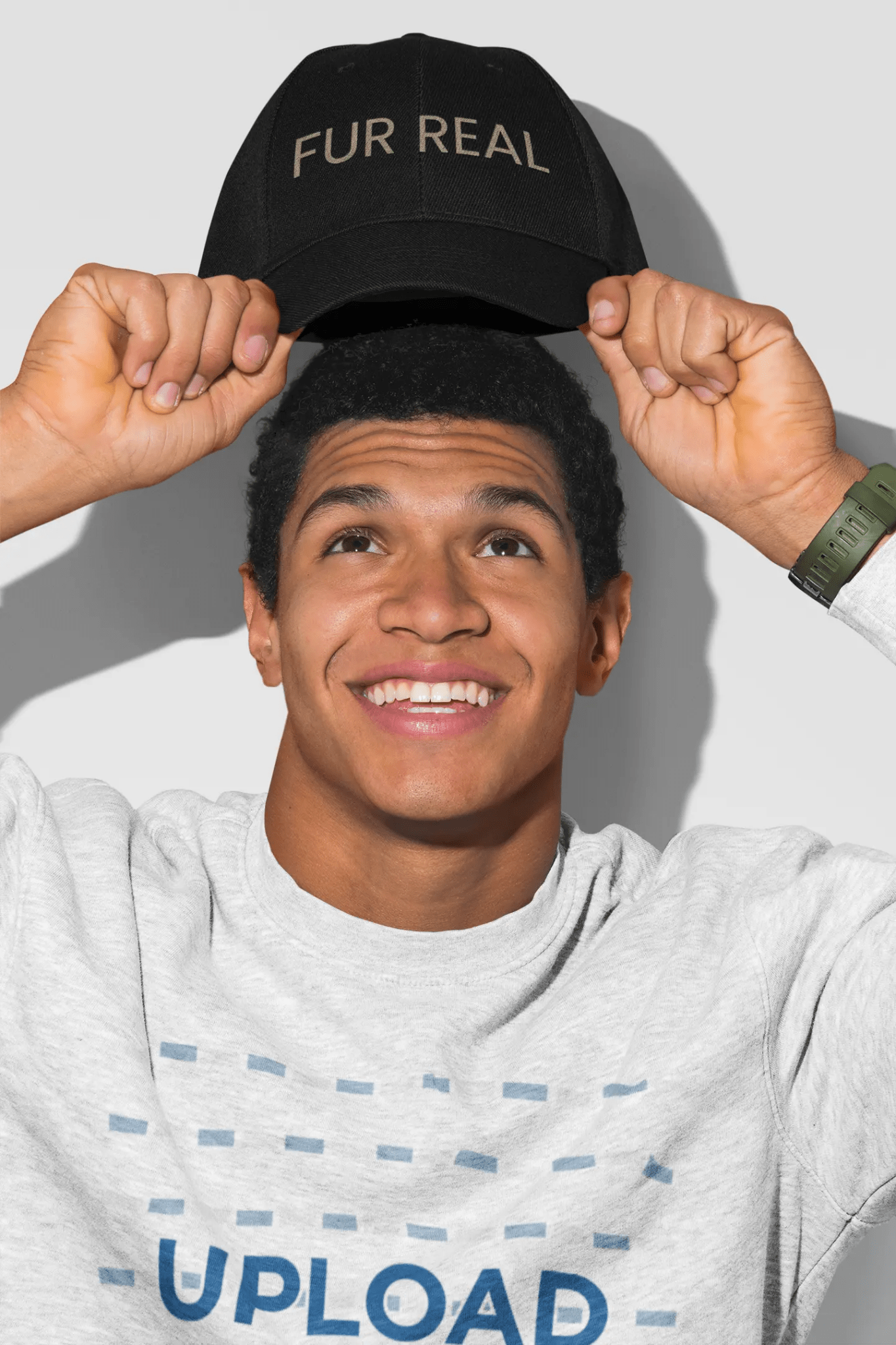 Fur Real Classic Dad Cap – Trendy Black Hat for Pet Lovers - Chic Kitty