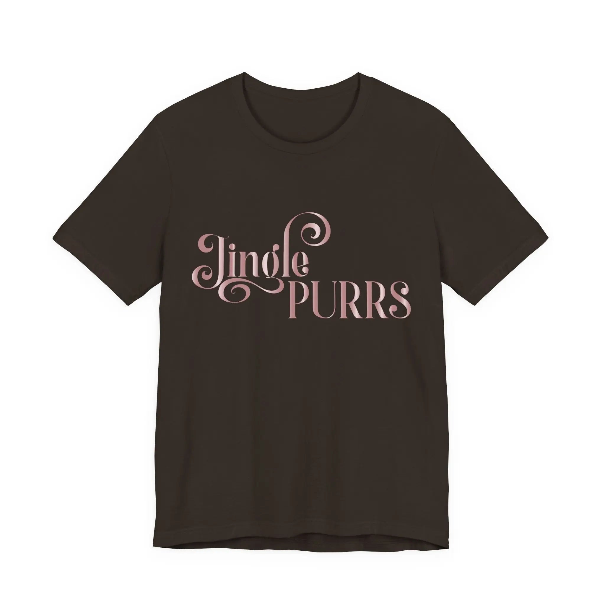 Jingle Purrs Christmas Tee — Festive Cat Holiday Shirt - Chic Kitty