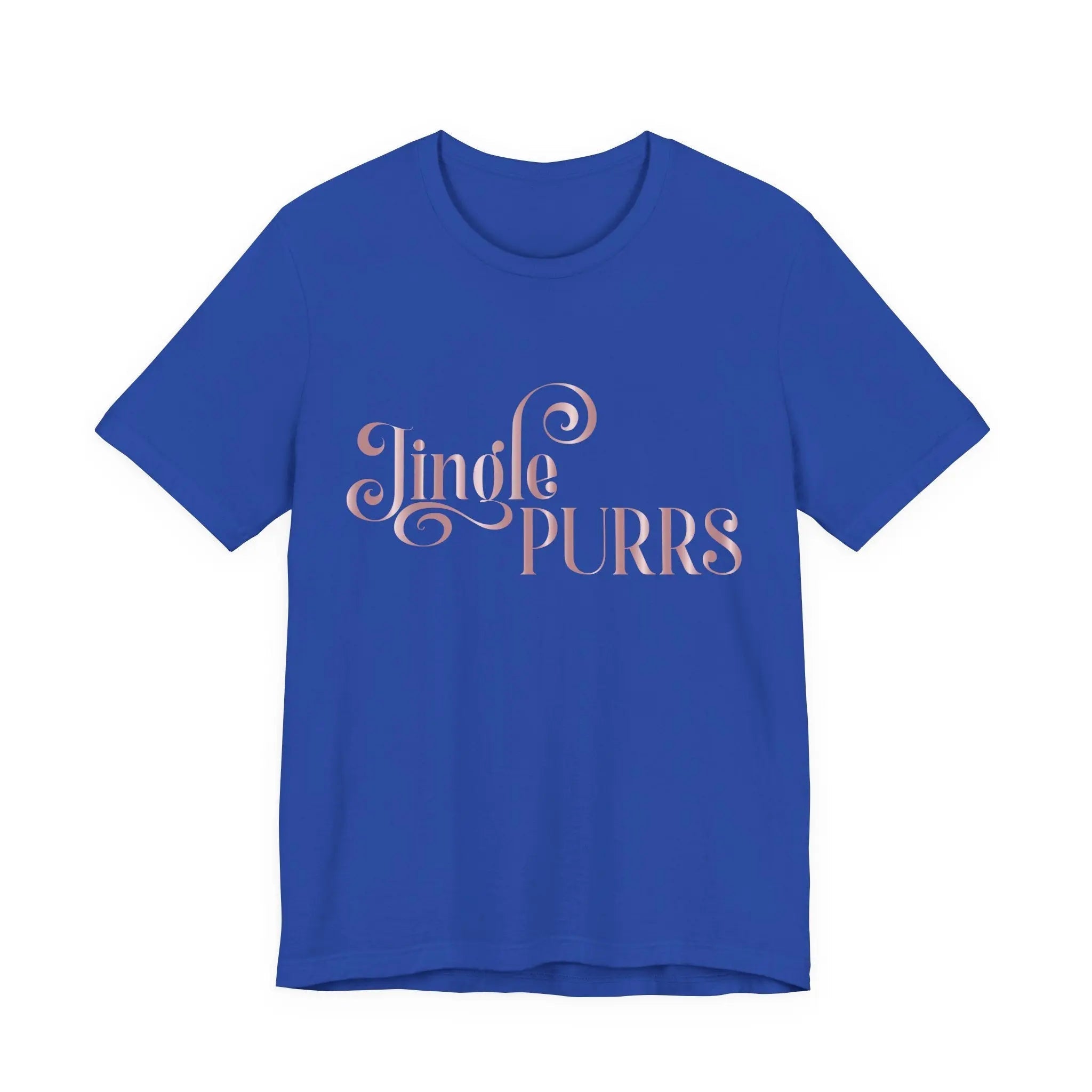 Jingle Purrs Christmas Tee — Festive Cat Holiday Shirt - Chic Kitty