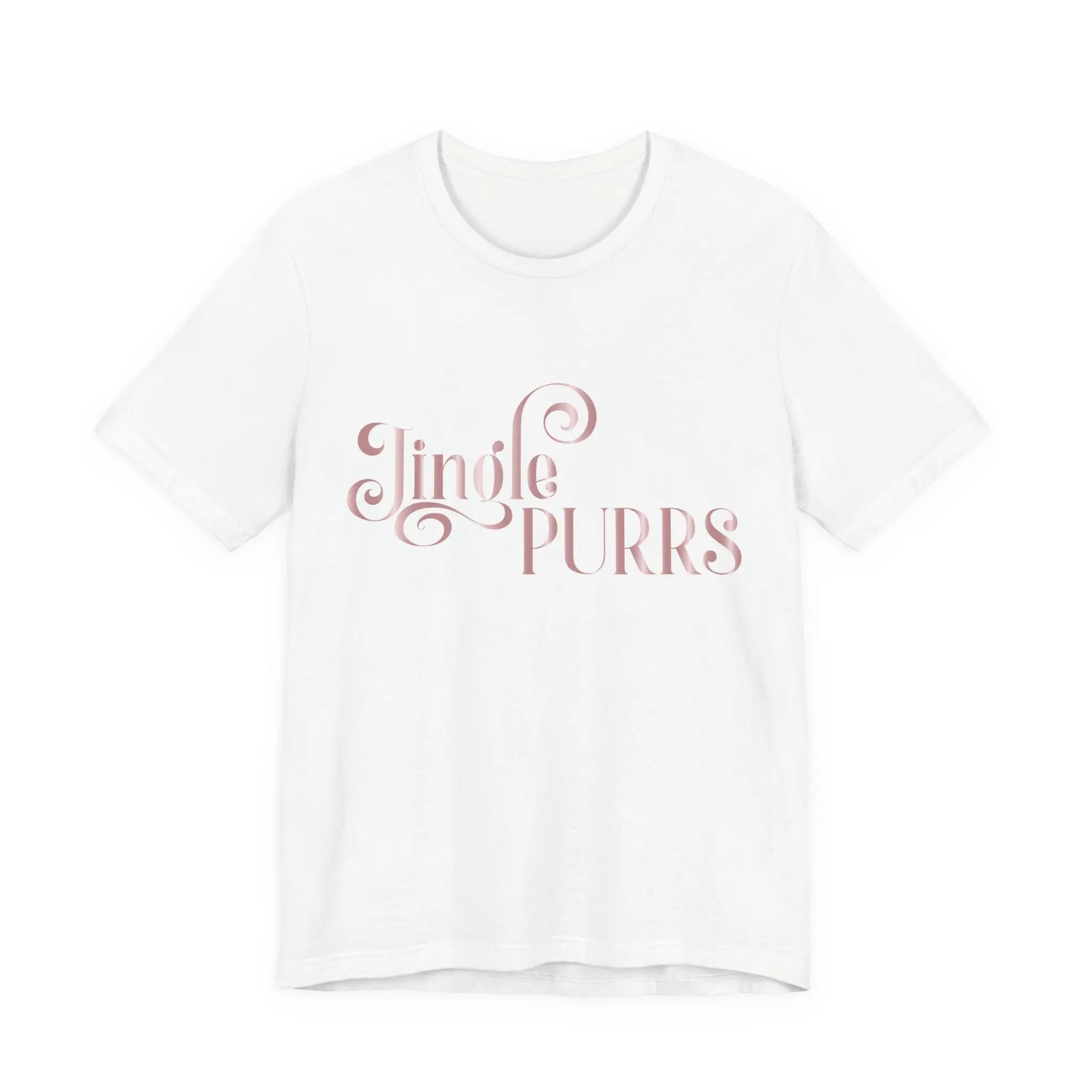 Jingle Purrs Christmas Tee — Festive Cat Holiday Shirt - Chic Kitty