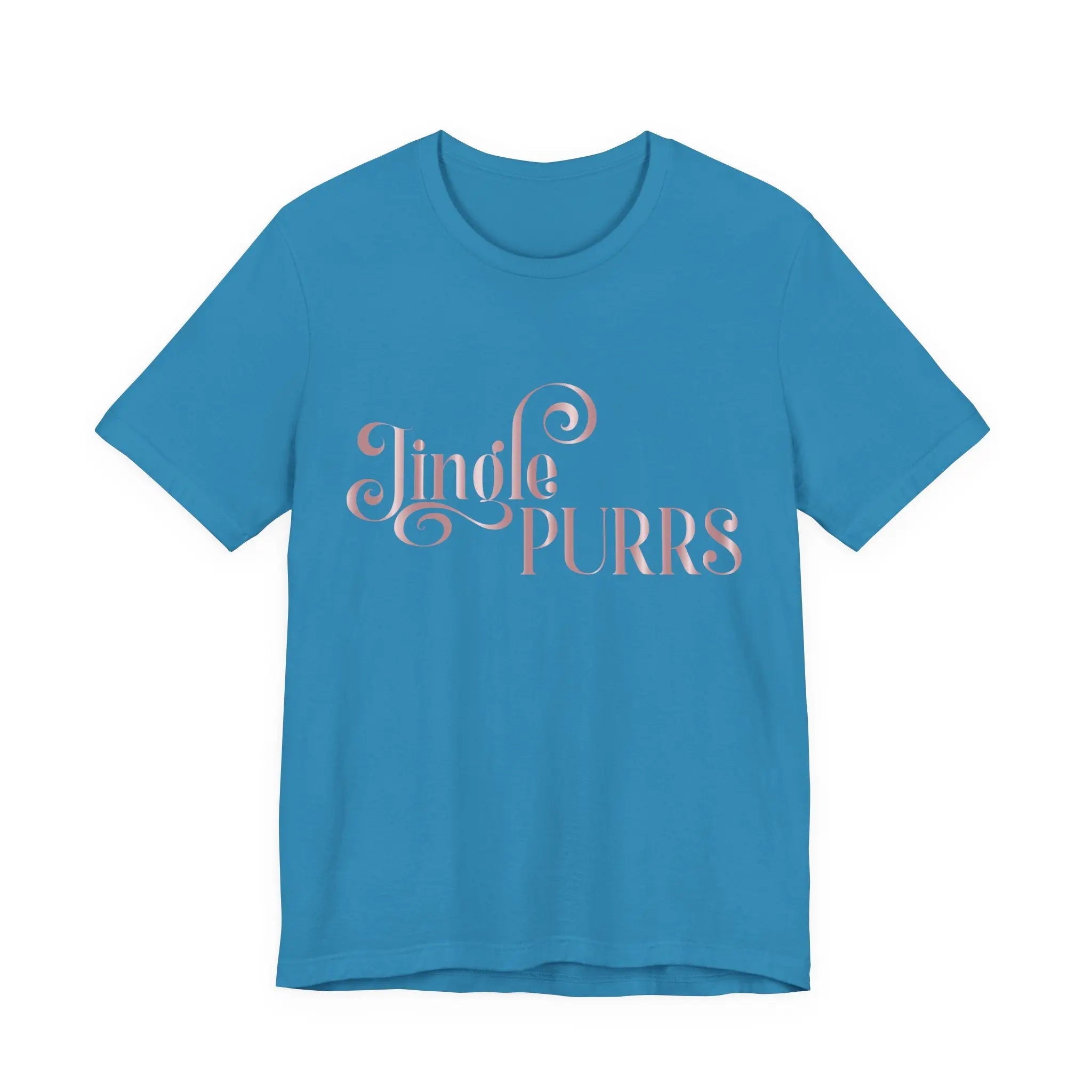 Jingle Purrs Christmas Tee — Festive Cat Holiday Shirt - Chic Kitty