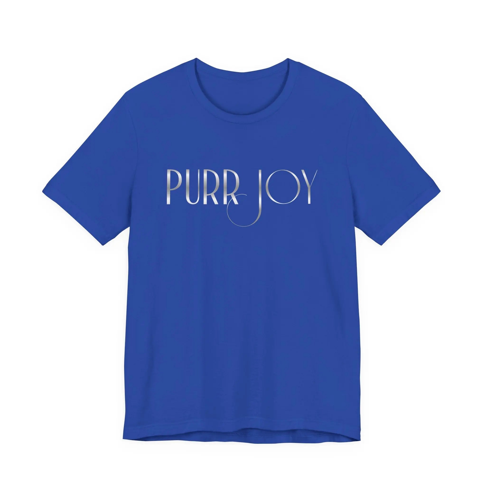 Minimal Purr Joy Tee — Subtle Text Graphic T-Shirt - Chic Kitty
