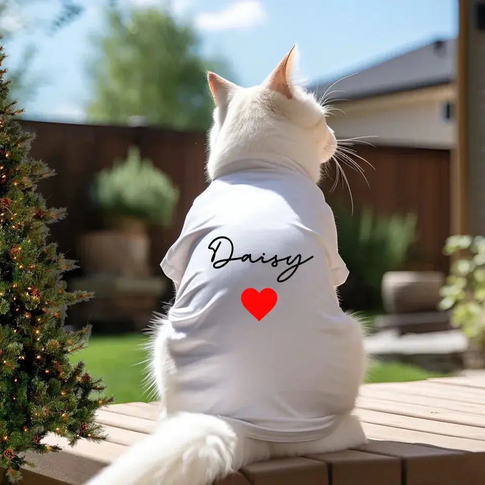 Personalized Cat Name Tank Top - Chic Kitty