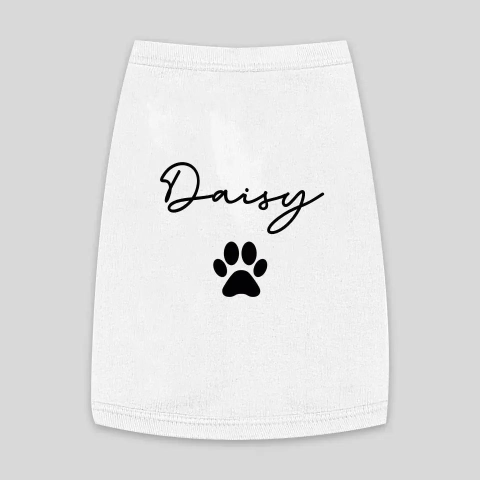 Personalized Cat Name Tank Top - Chic Kitty