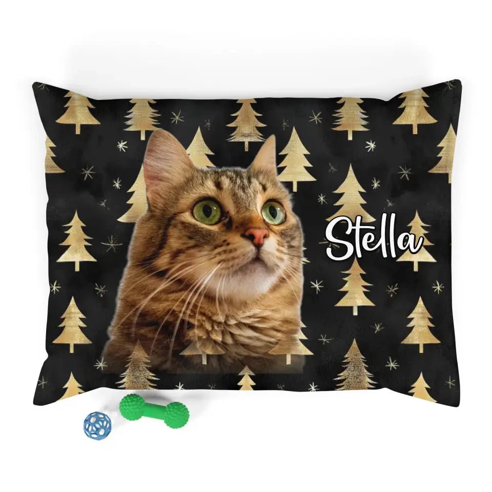 Personalized Cat Photo Bed - Chic Kitty
