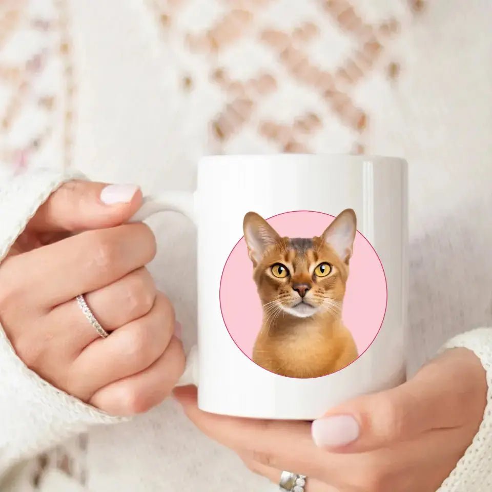Personalized Valentines Cat Mug - Chic Kitty