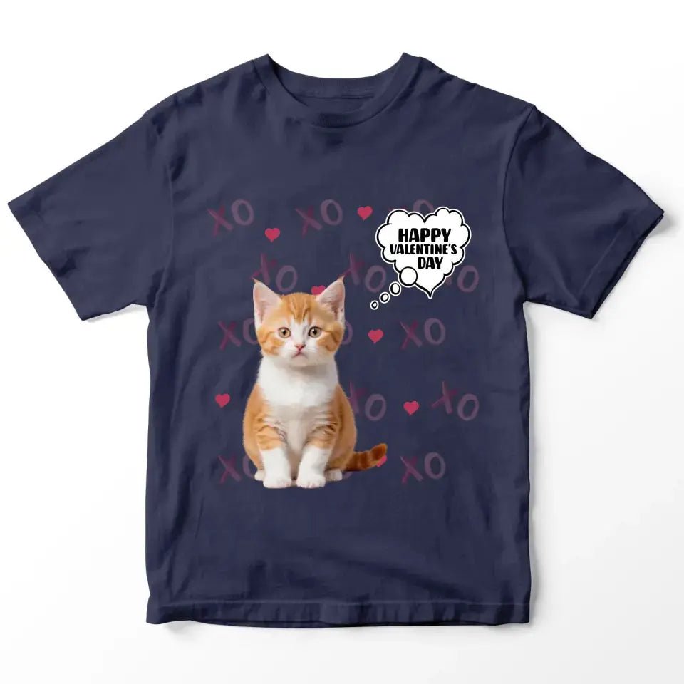 Personalized Valentines Day T-Shirt - Gift for Cat Lover - Chic Kitty