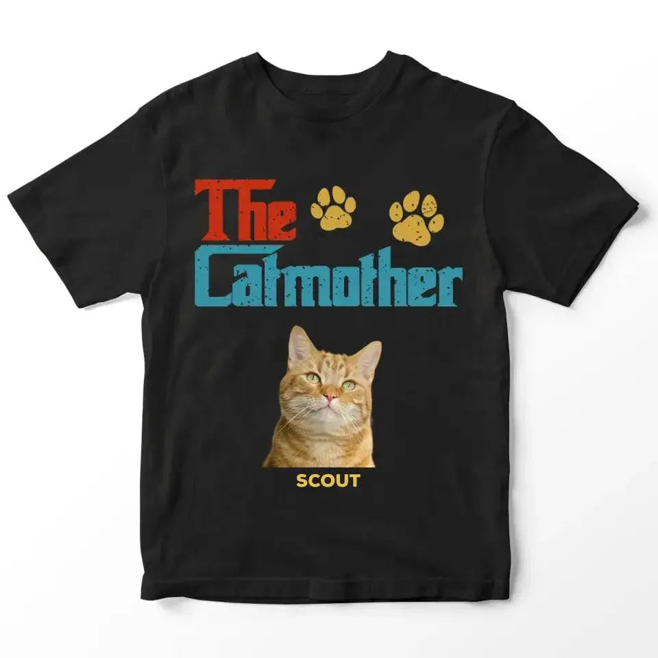 Custom Personalized Photo - The Cat Mother T-Shirt - Chic Kitty