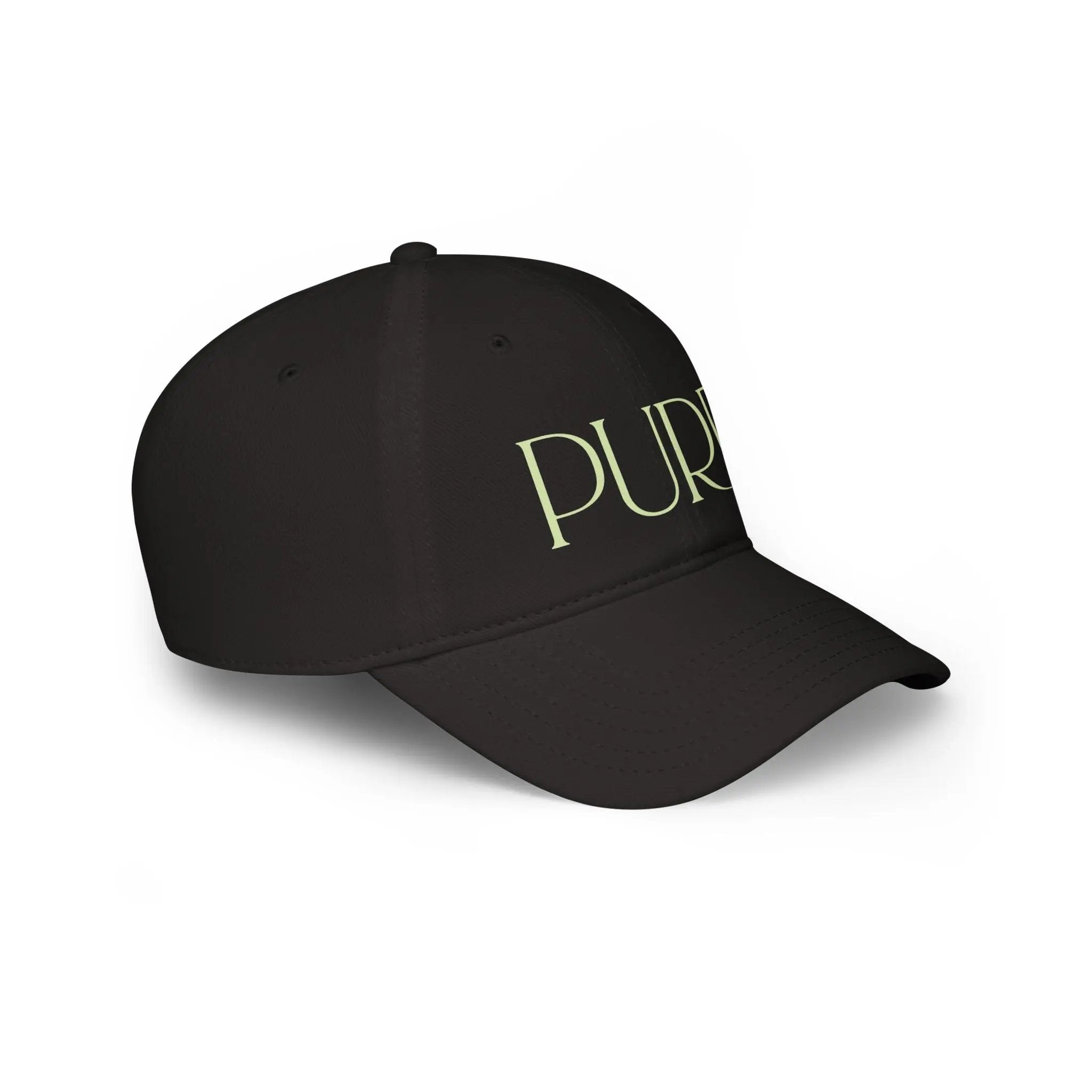 Purr Baseball Cap - Stylish Low Profile Hat for Cat Lovers - Chic Kitty