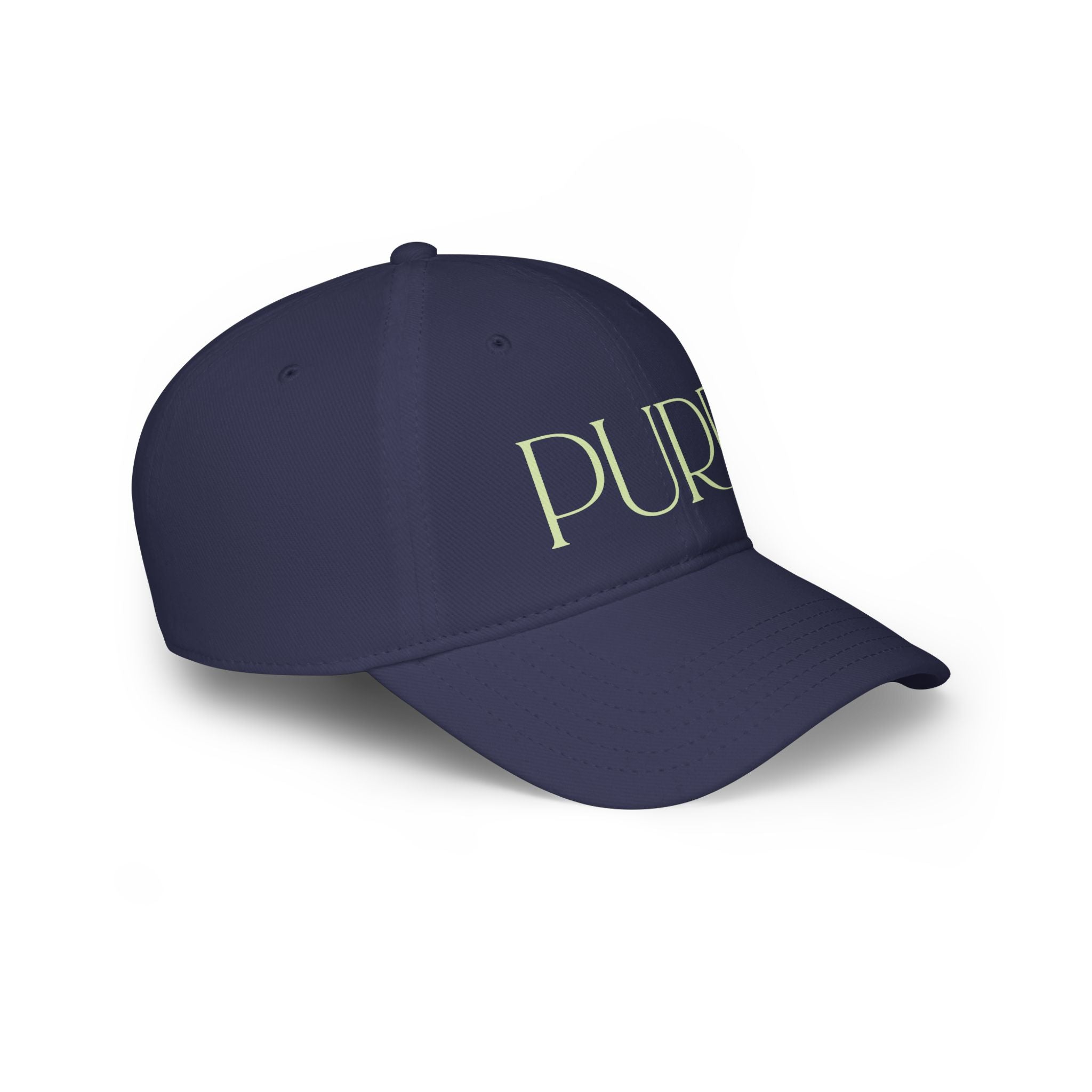 Purr Baseball Cap - Stylish Low Profile Hat for Cat Lovers - Chic Kitty