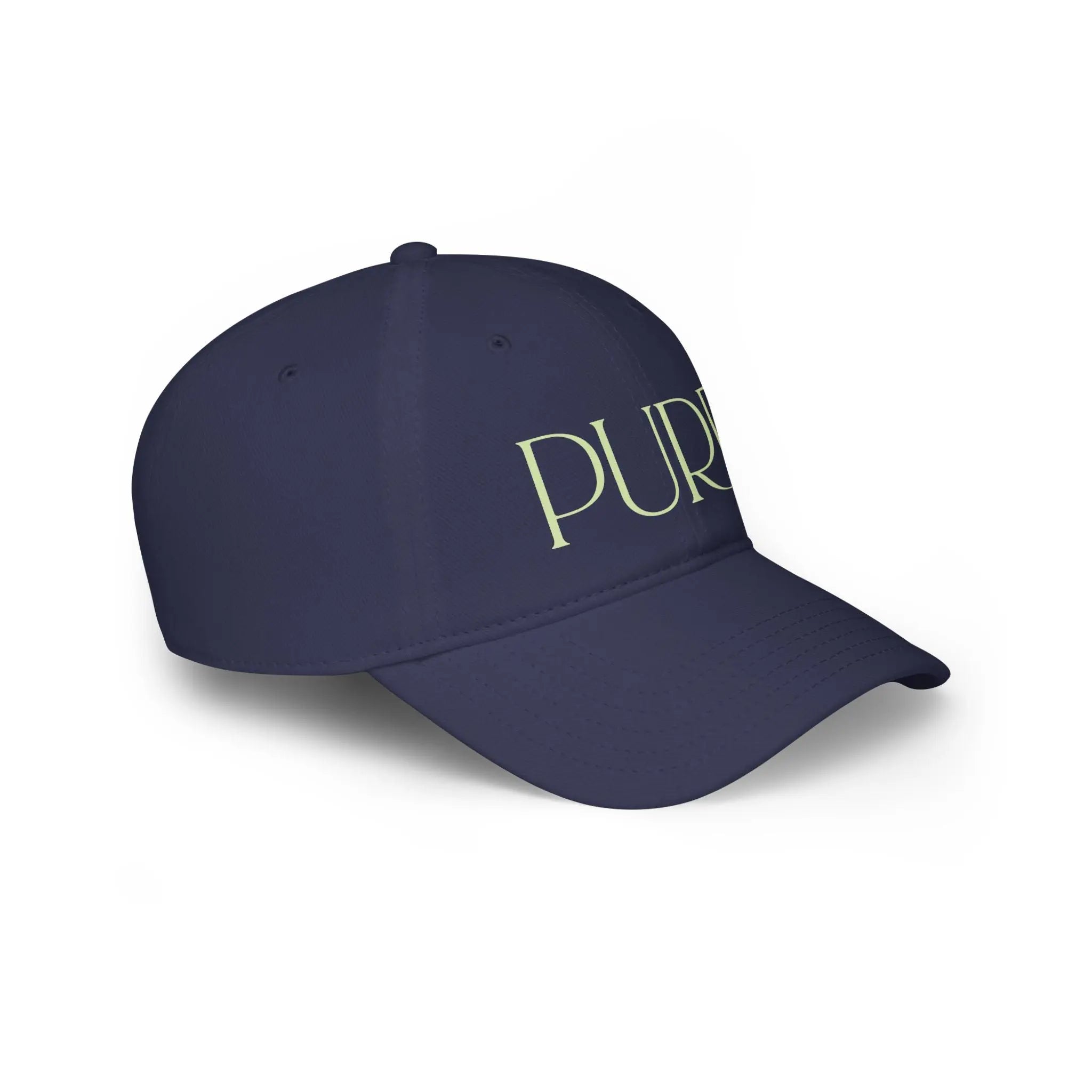 Purr Baseball Cap - Stylish Low Profile Hat for Cat Lovers - Chic Kitty