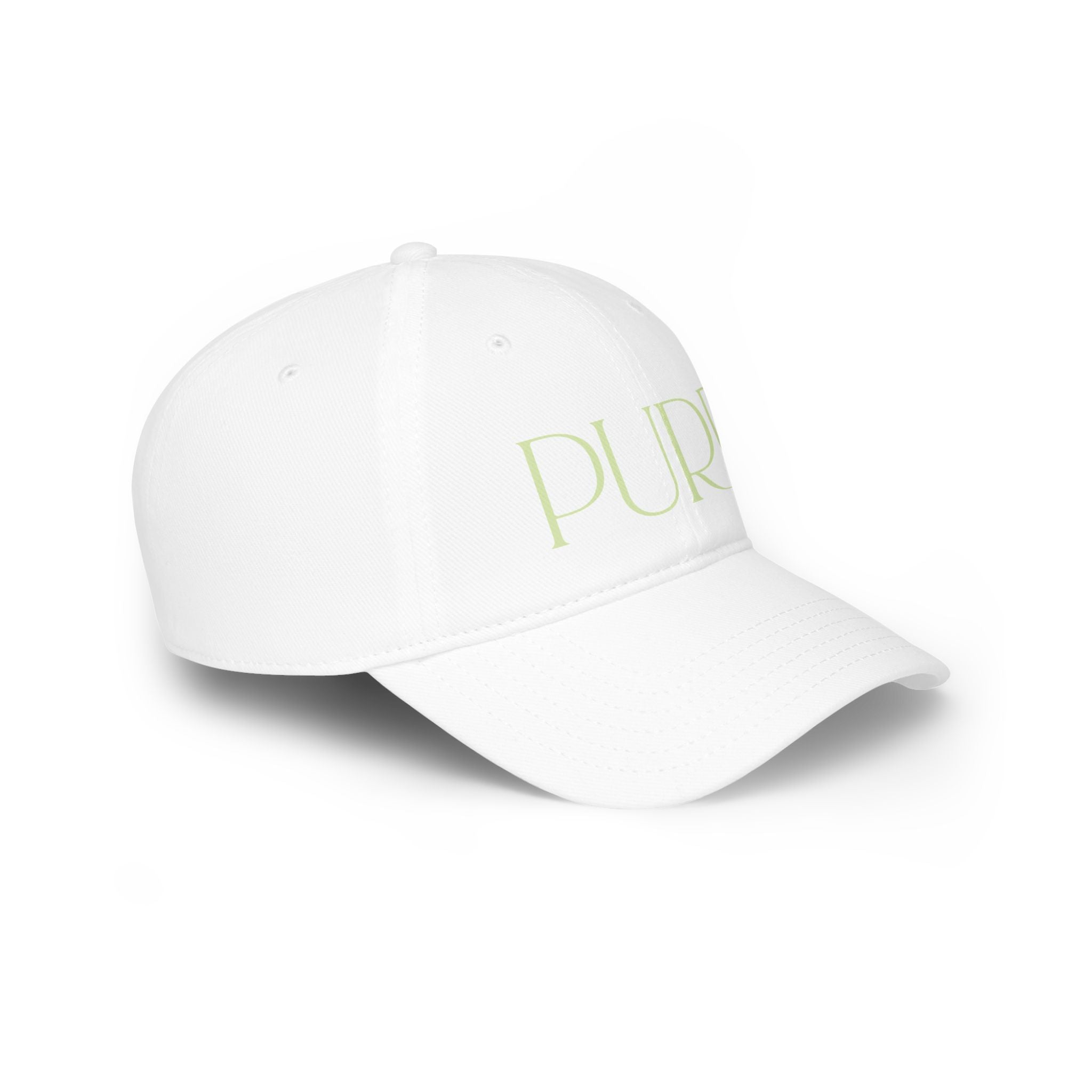 Purr Baseball Cap - Stylish Low Profile Hat for Cat Lovers - Chic Kitty