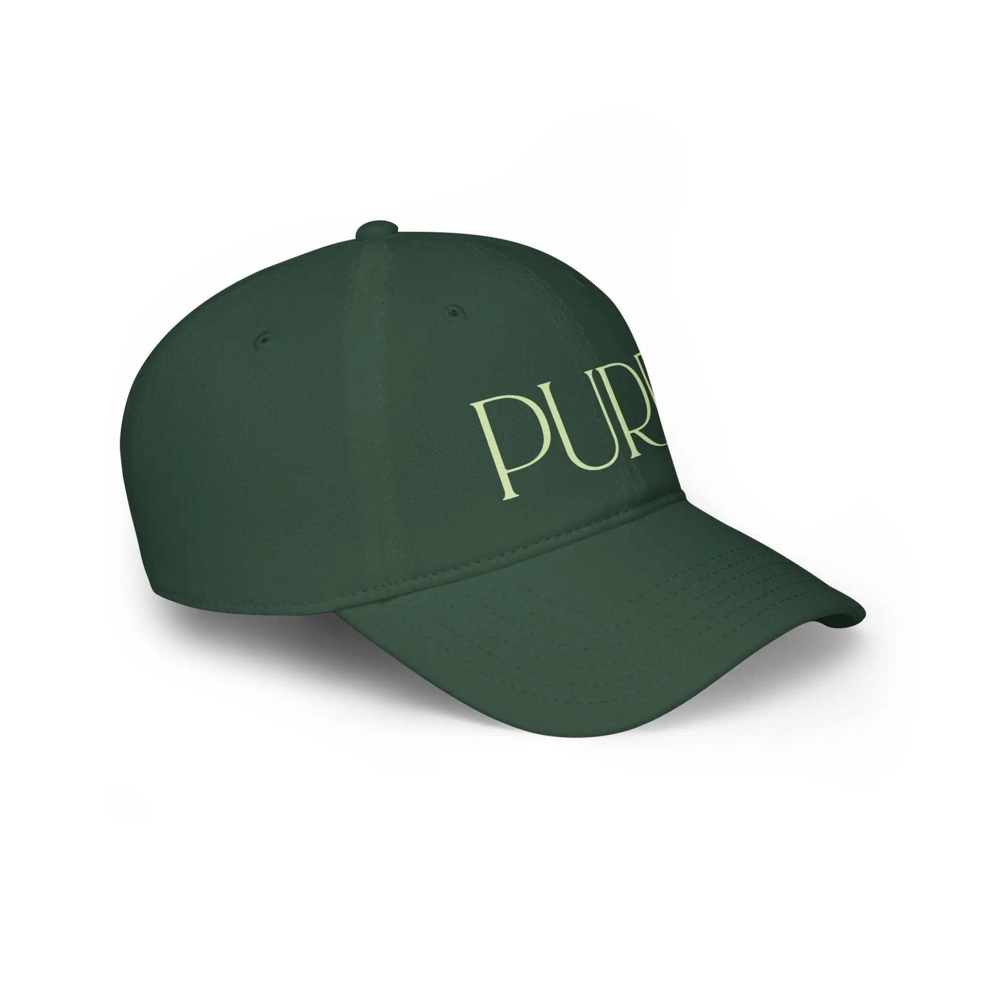 Purr Baseball Cap - Stylish Low Profile Hat for Cat Lovers - Chic Kitty