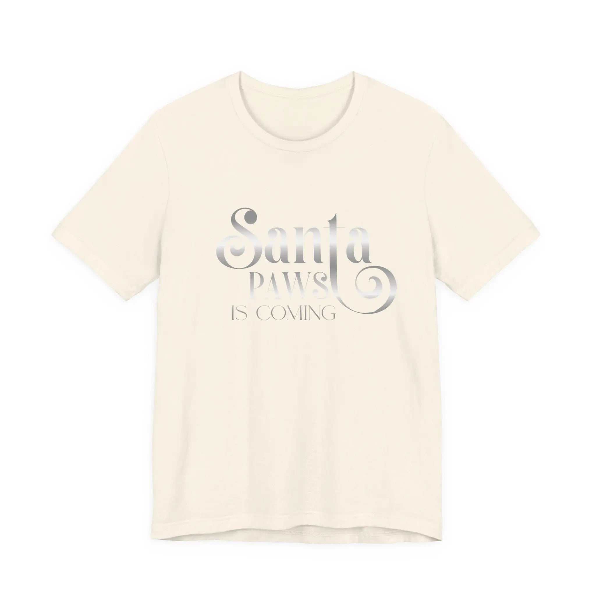 Santa Paws Is Coming Tee — Christmas Dog Lover Holiday T‑Shirt - Chic Kitty
