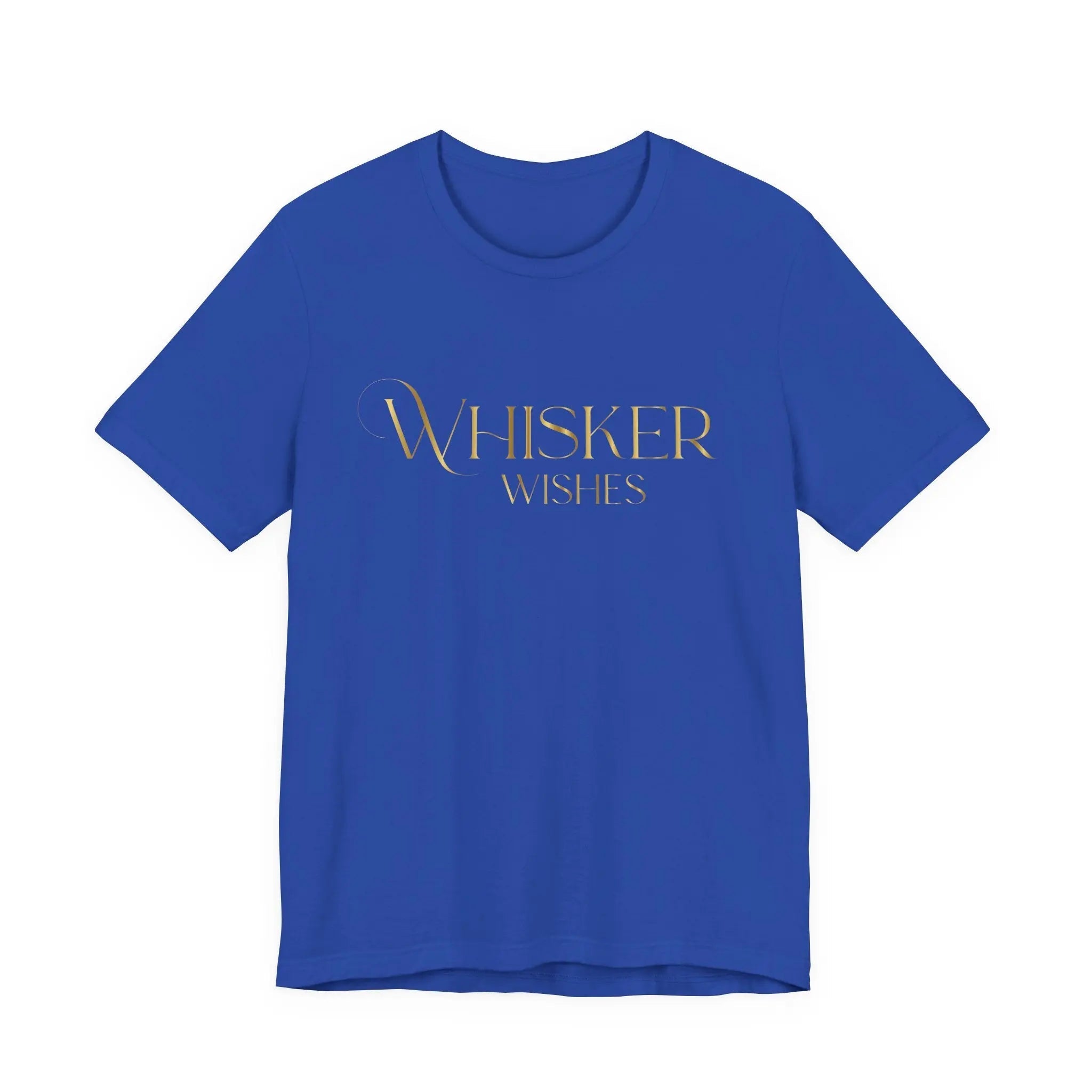 Whisker Wishes Tee - Minimal Gold Cat Lover T-Shirt - Chic Kitty