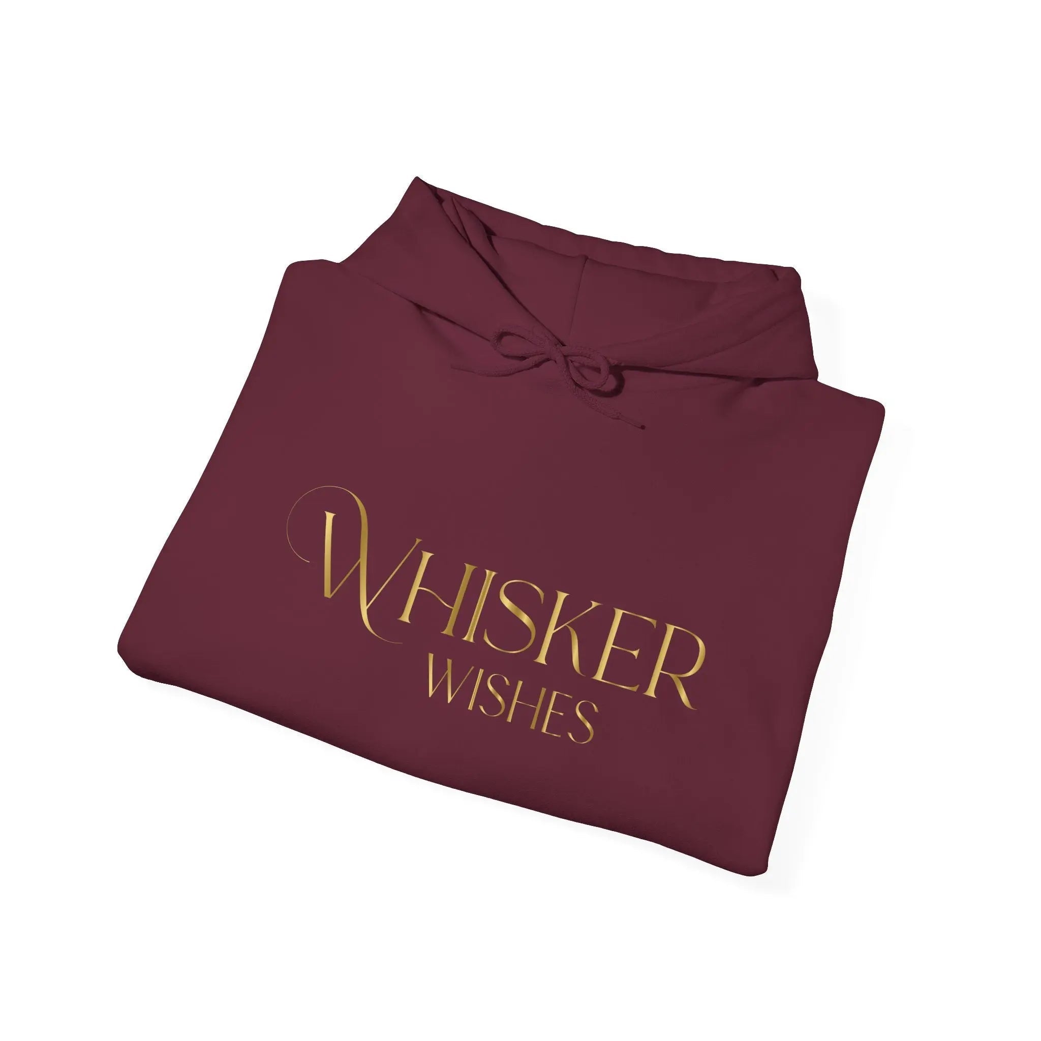 Whisper Wishes Hoodie — Elegant Gold Script Pullover - Chic Kitty