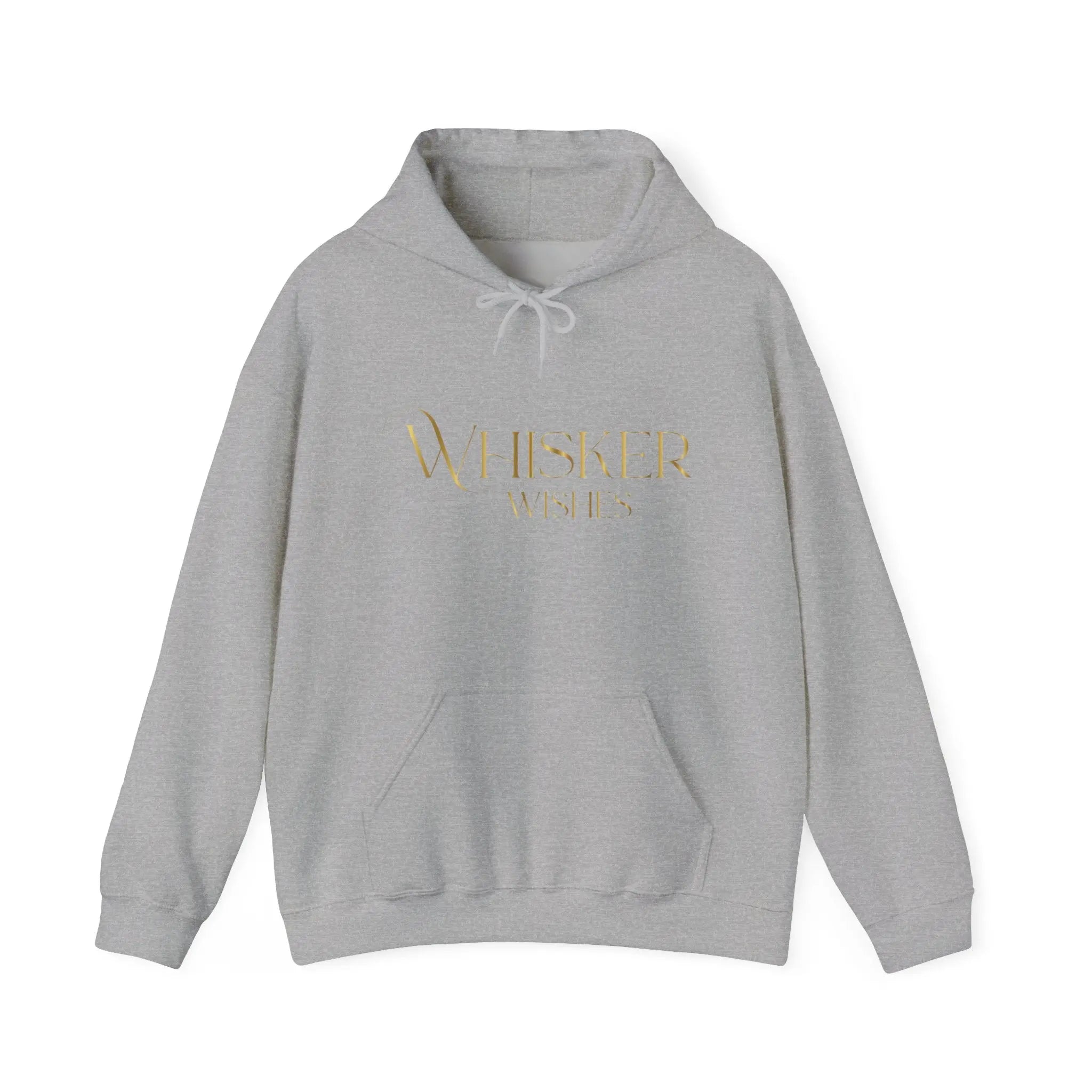 Whisper Wishes Hoodie — Elegant Gold Script Pullover - Chic Kitty