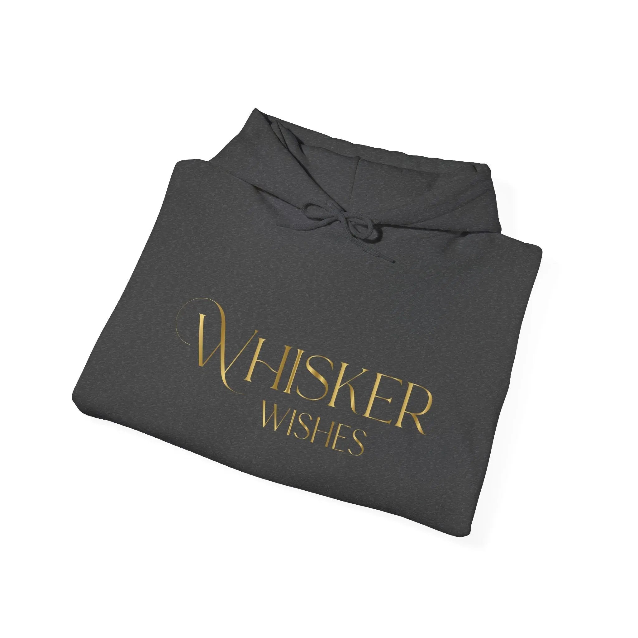 Whisper Wishes Hoodie — Elegant Gold Script Pullover - Chic Kitty