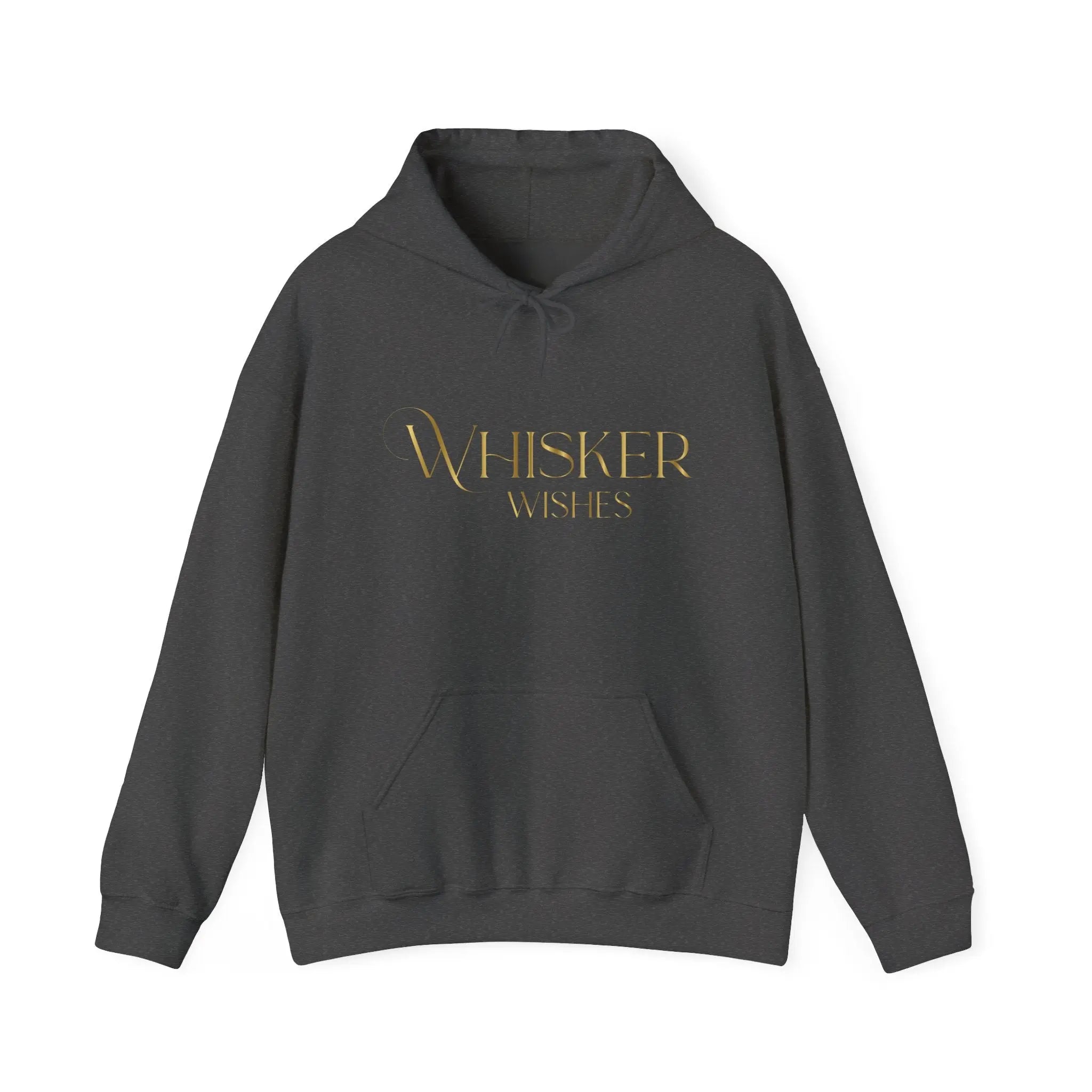 Whisper Wishes Hoodie — Elegant Gold Script Pullover - Chic Kitty