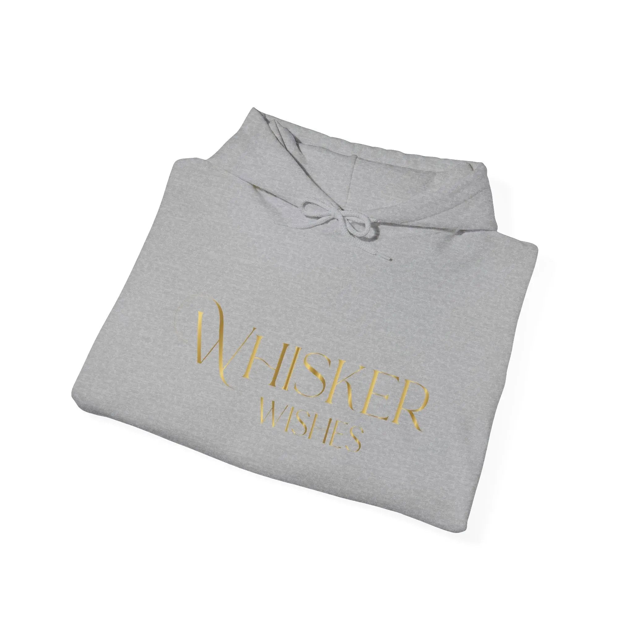 Whisper Wishes Hoodie — Elegant Gold Script Pullover - Chic Kitty