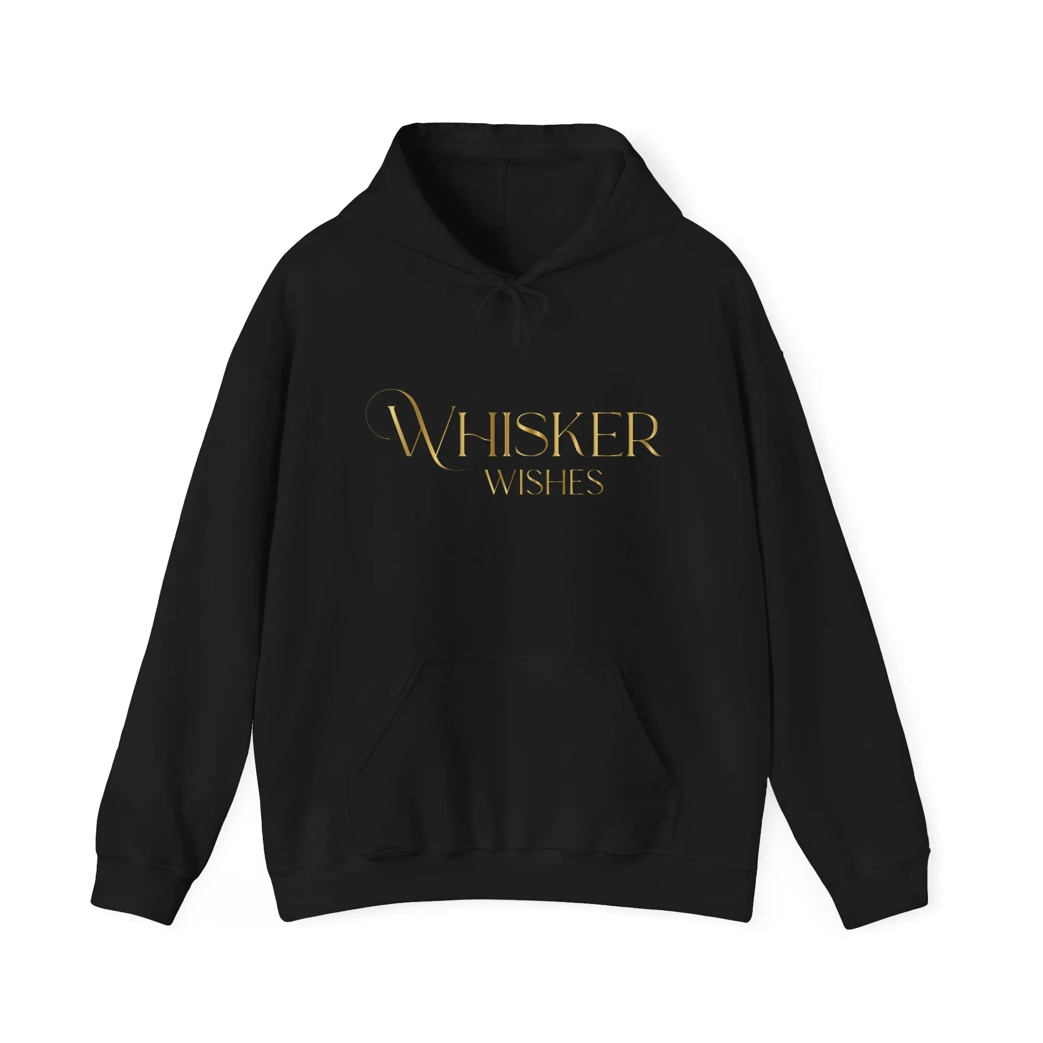 Whisper Wishes Hoodie — Elegant Gold Script Pullover - Chic Kitty