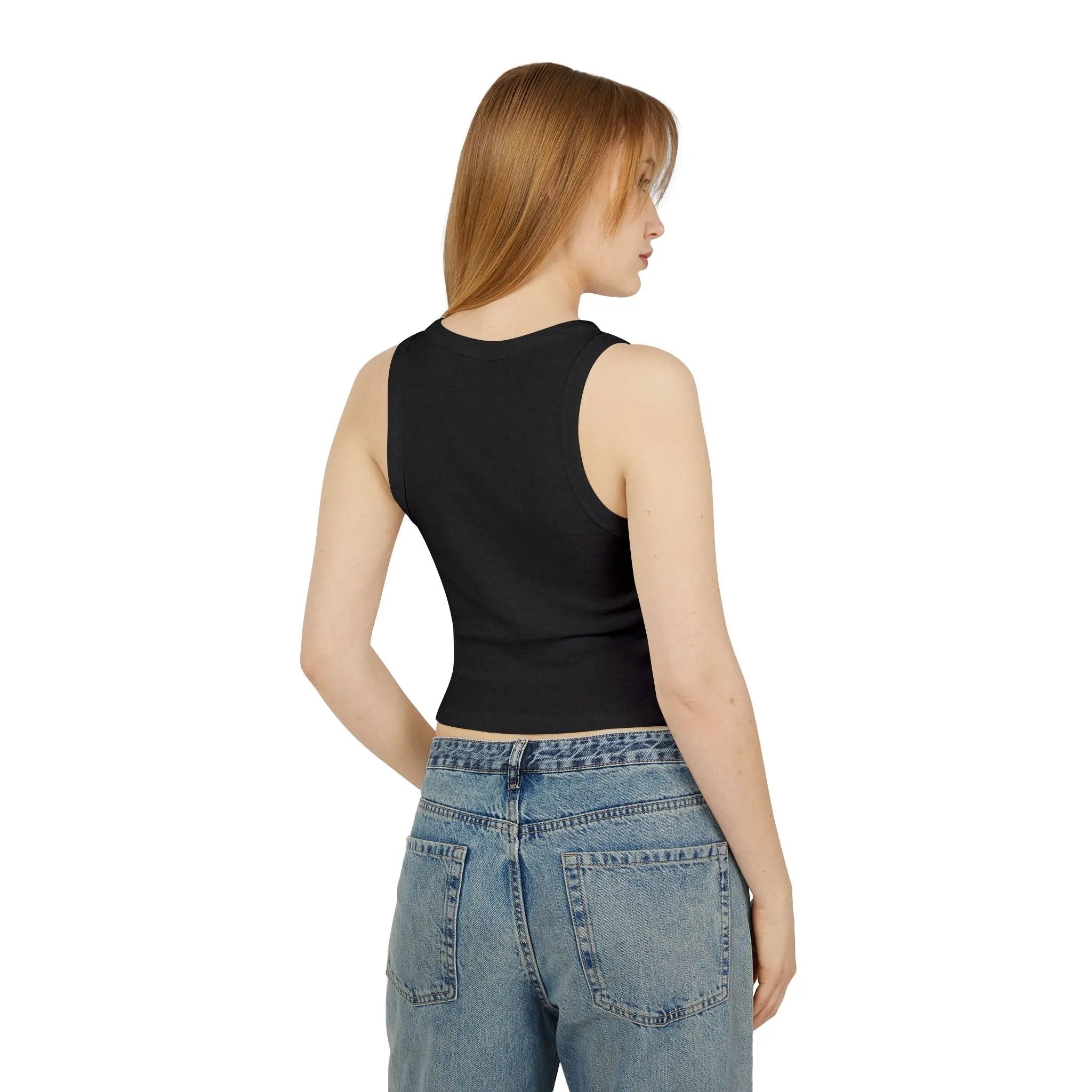 Fur Real Women's Micro Rib Racer Tank Top - Cute Casual Summer Top Printify