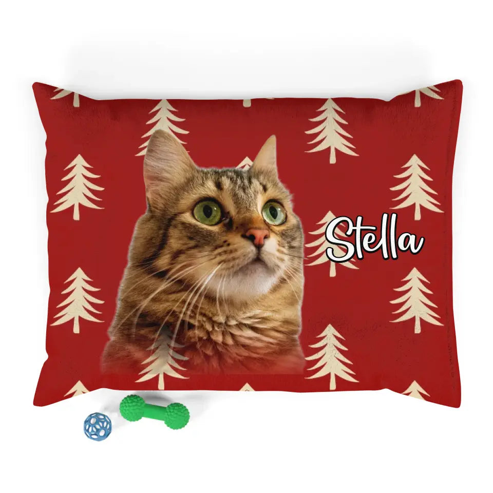 Personalized Cat Photo Bed Printify
