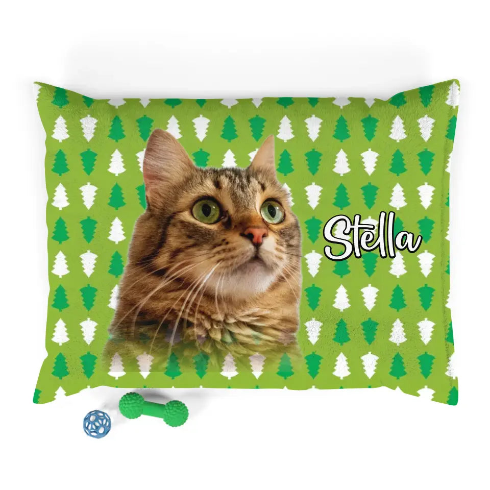 Personalized Cat Photo Bed Printify