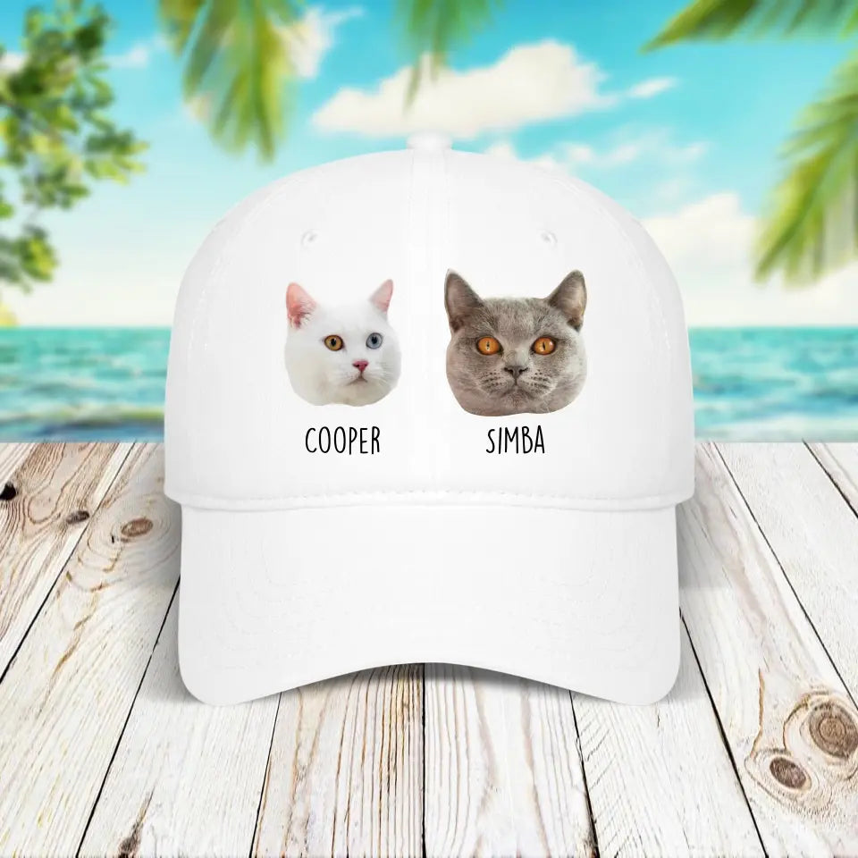 Personalized Cat Photo Baseball Cap Printify