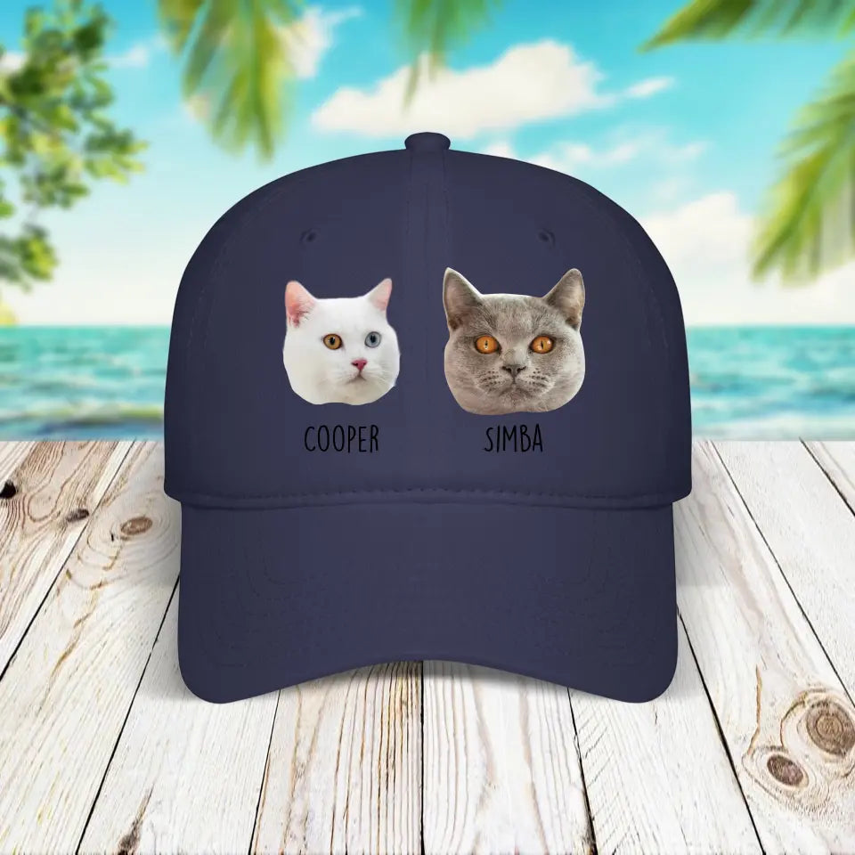 Personalized Cat Photo Baseball Cap Printify